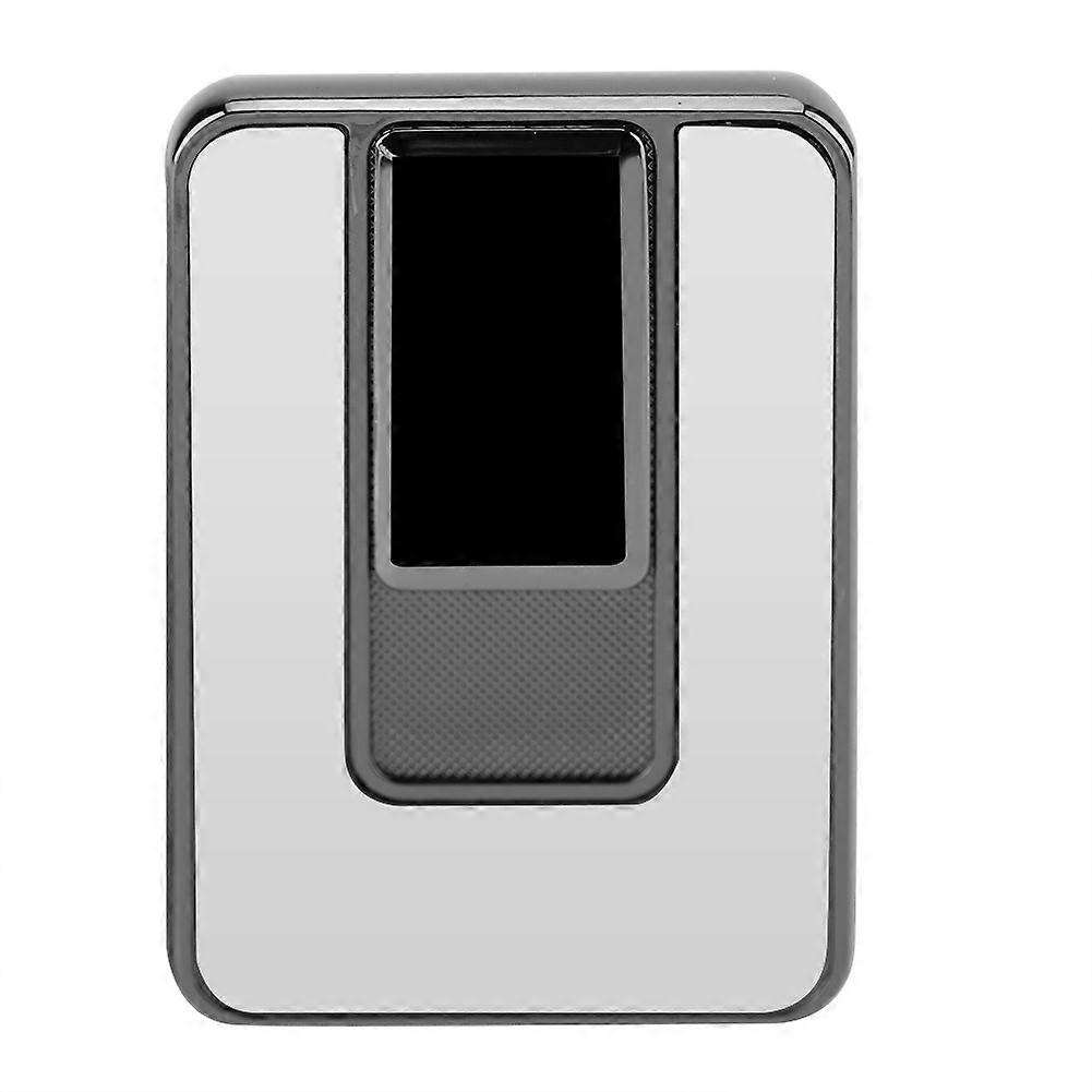 USB Rechargeable Ultrathin Metal Cigarette Lighter Flameless Cigarette (Silver)