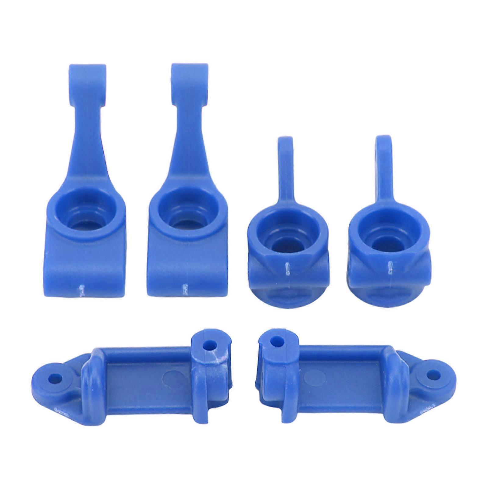 RC Car Steering Cup Rear Axle Cup C Hub Carrier Set for Rustler Stampede Slash 2 Wheel Drive 1/10 RC Car Dark Blue