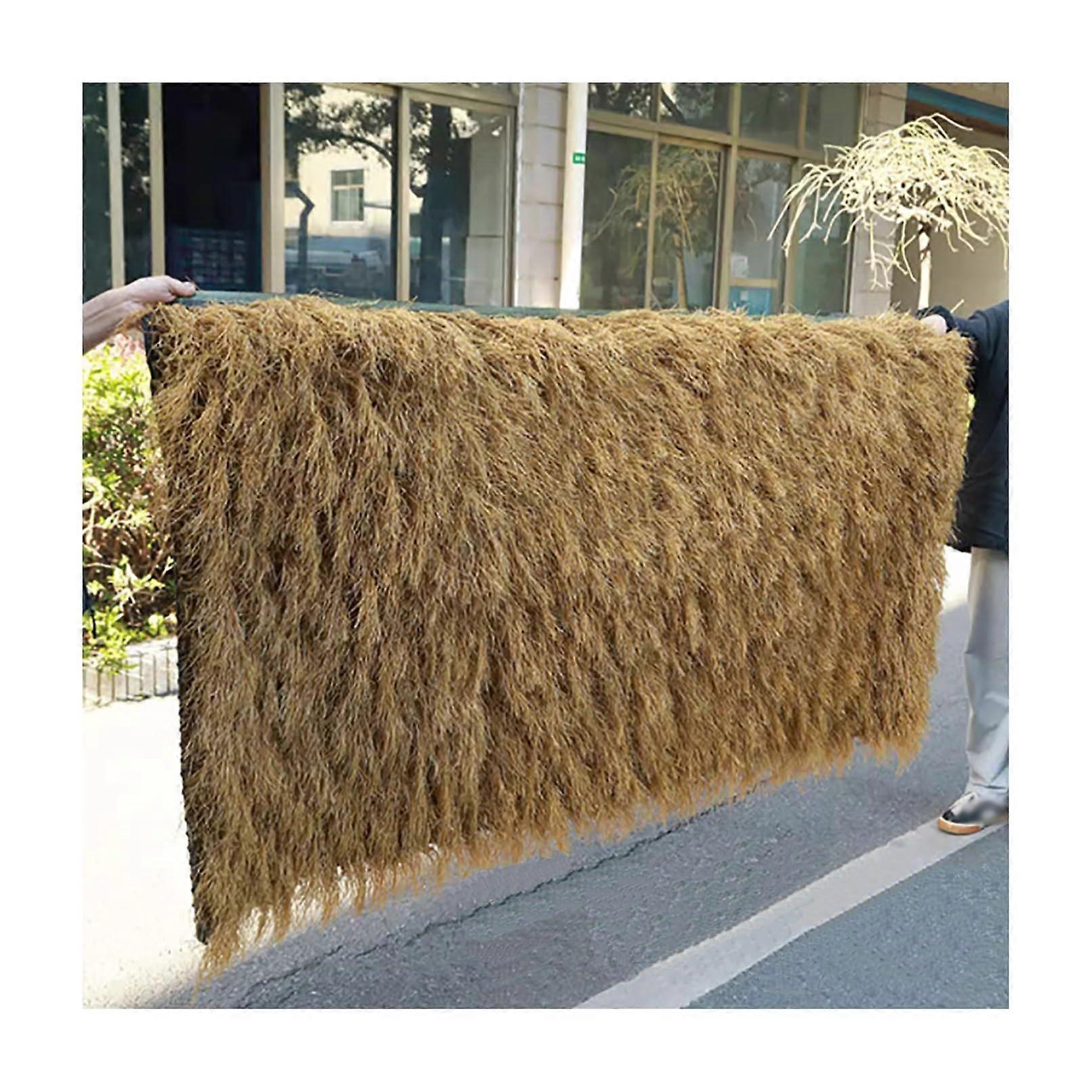 PE plastic palm roof grass roll for garden (1x2m)
