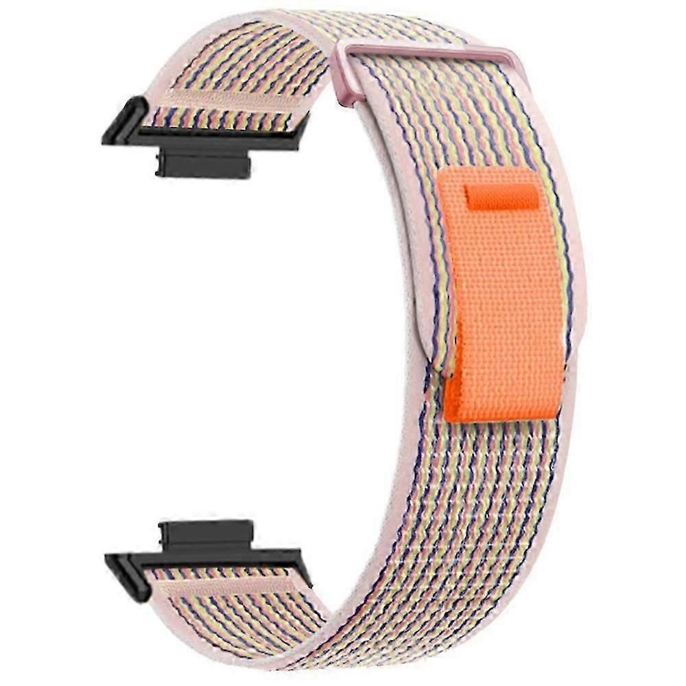 For Huawei Watch Fit 3 Nylon Watch Band Adjustable Loop Fastener Strap
