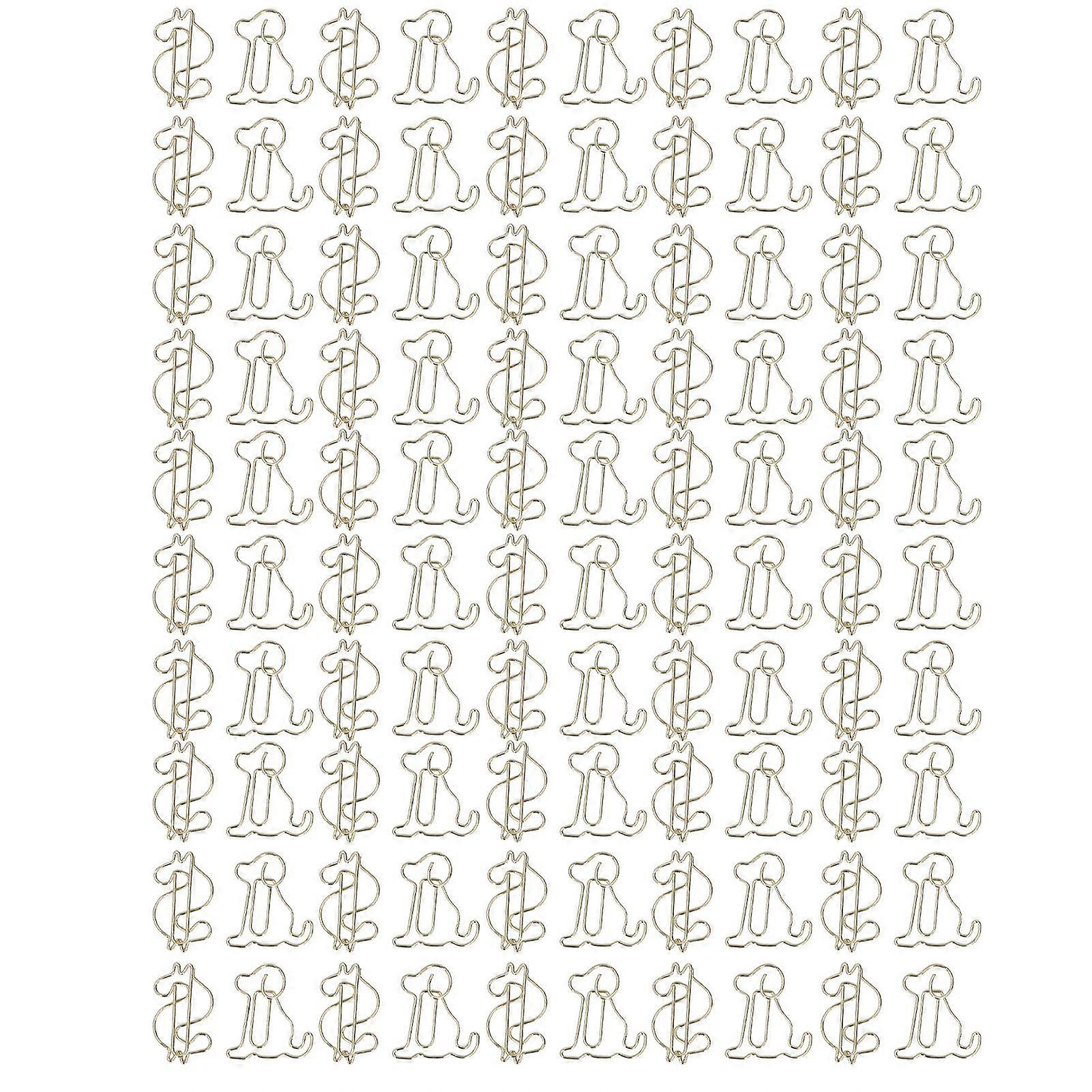 2025 أحدث طراز 100 قطعة مشابك ورق ذهبية فريدة من نوعها عملية الطلاء الكهربائي