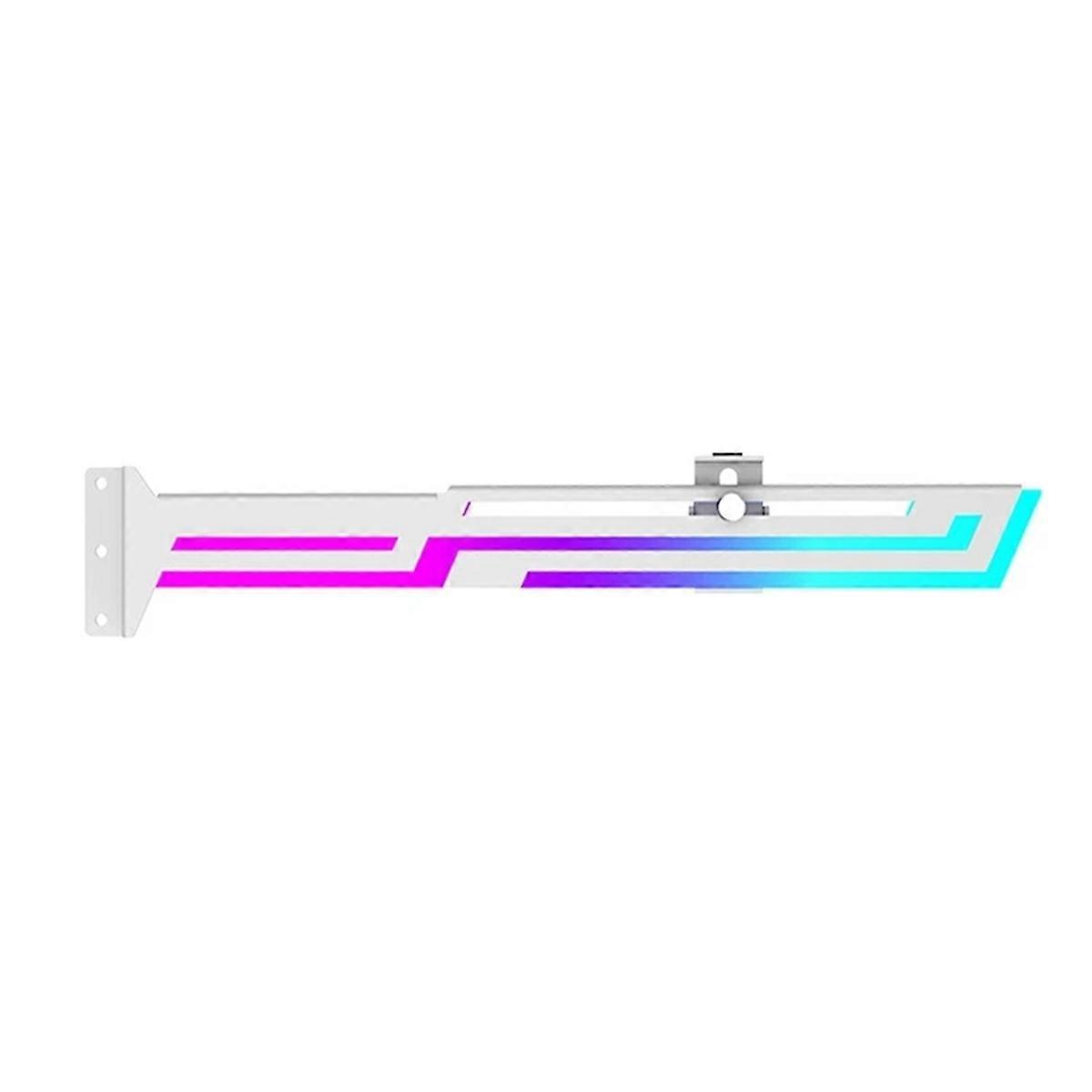 ARGB 5V 3PIN Grafische Kaart Beugel Verstelbare Hoogte ARGB AURA SYNC Computer Grafische Kaart VGA Beugel Wit
