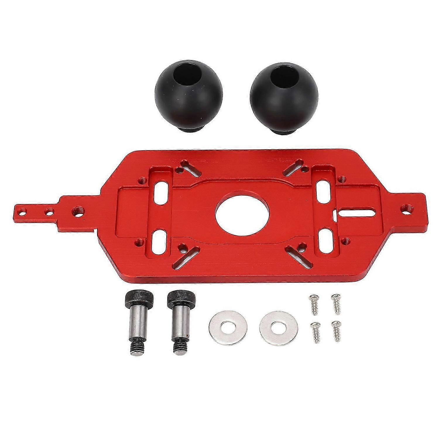 Router Base Universal Aluminum Alloy Router Guide Sub Base Plate with Dual Handle for Wood Trimming Milling Slotting