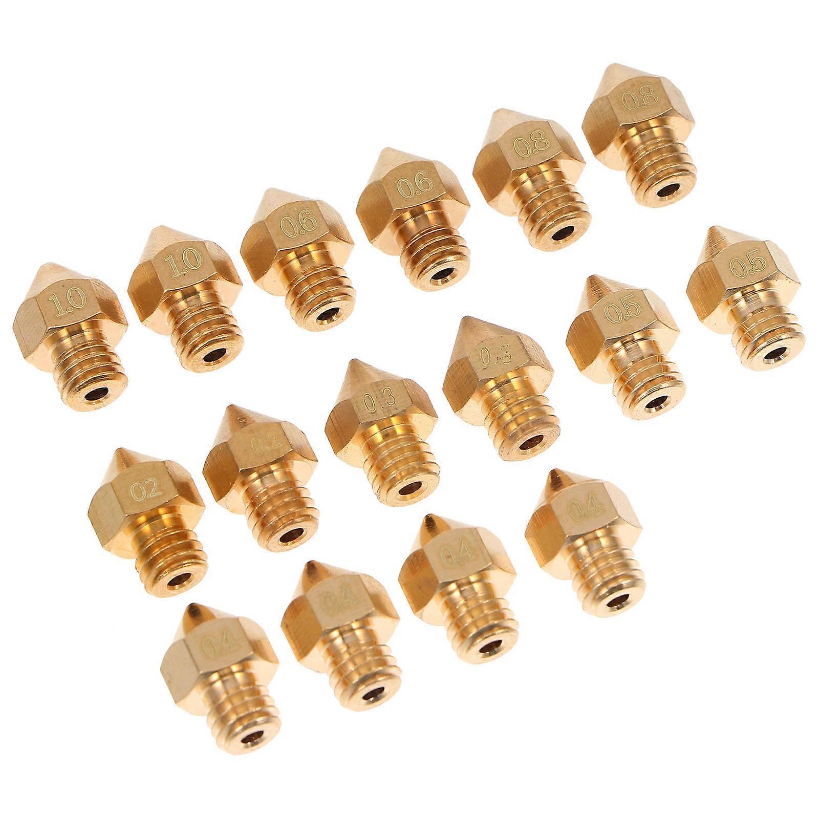 Thread Printing Nozzle 3D Printer Nozzle 0.3Mm High Toughness Mechanical Nozzle Tool 16Pcs
