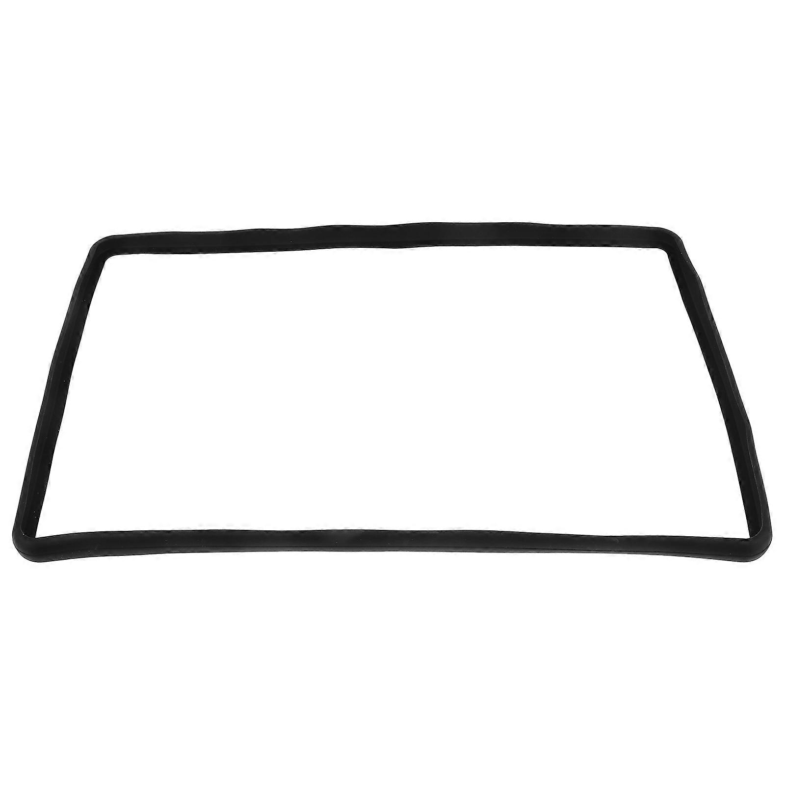 Car Screen Frame Protective Strip Auto Center Console Cover Black 1Set