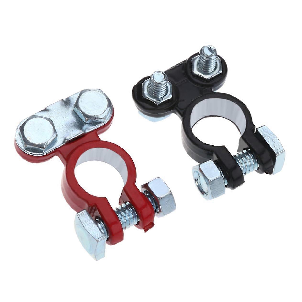 Battery terminal sleeves Red and black battery grounding terminal ends made of zinc alloy for jump starter cables