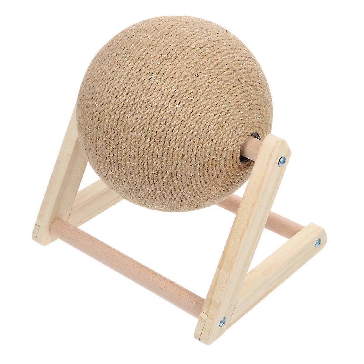 Cat Scratching Toy Made of Solid Wood Natural Sisal Scratching and Play Toy for Cats Comfort for Your Feline Friend Various Colors