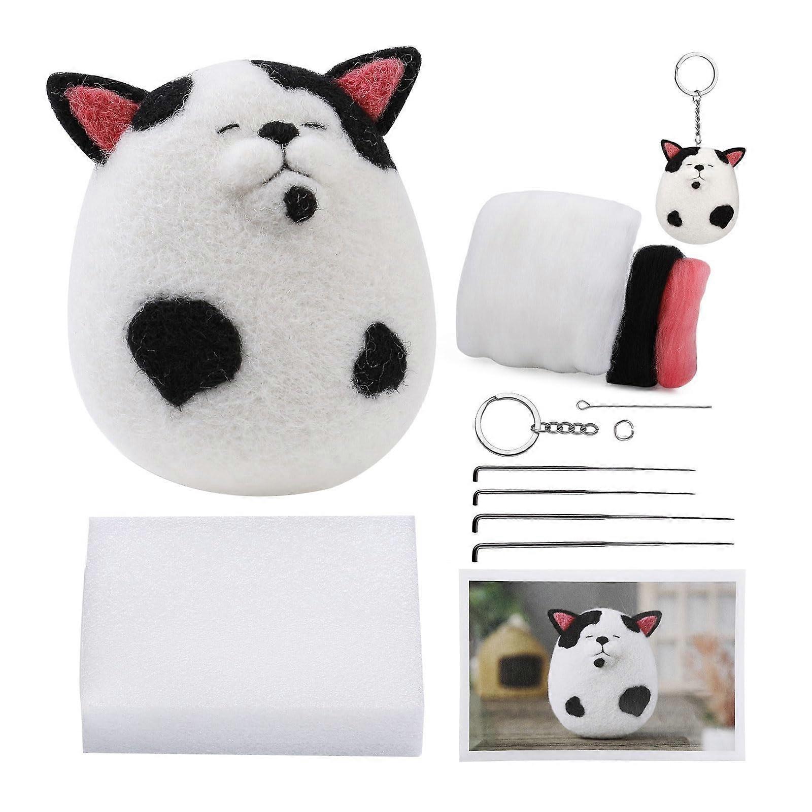 Handgefertigtes Nadelfilz-Set für Puppen, Komplettes Bastelwerkzeug, Weiches Material, DIY Kit für Handarbeiten