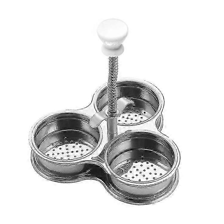Stainless Steel Poached Egg Cooker Non-Stick Egg Steaming Tool Kitchen Gadget