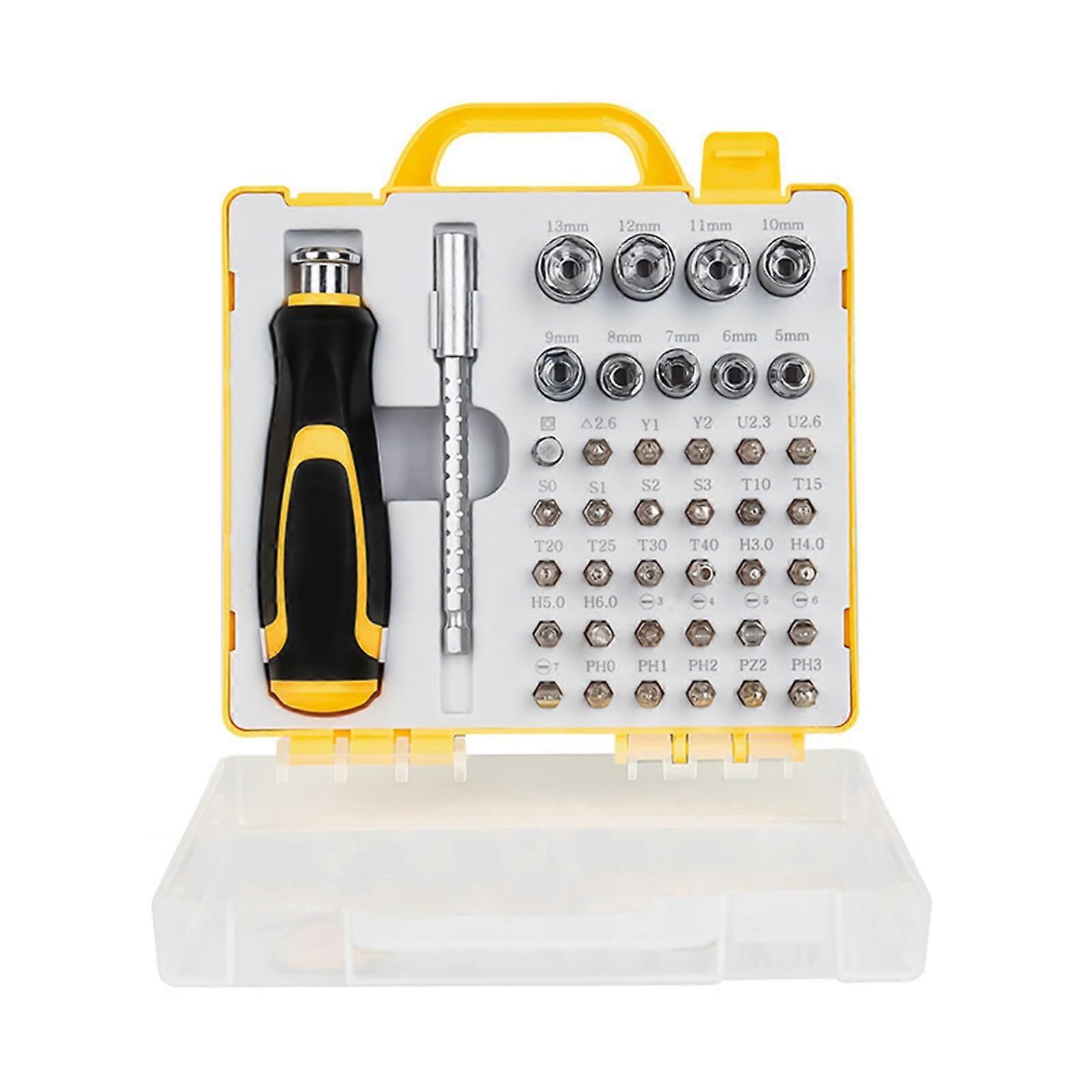 42 In 1 Ratchet Wrench Magnetic Ratchet Screwdriver Socket Tool Set Hand Repair Tools Spanner Multi-Function Repair Key