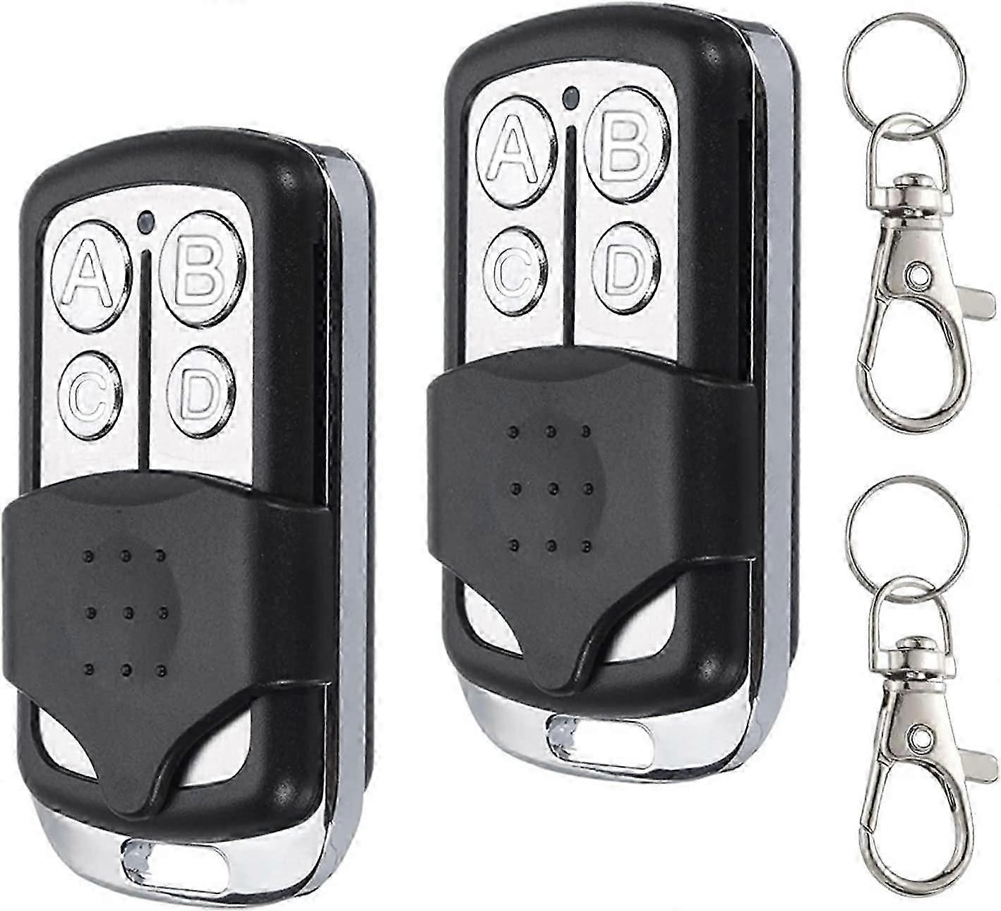 433.92MHz Gate Remote Control Universal Remote Control Gate Remote Control Garage Door 4 Channel Fixed Code Duplicator Remotes 2pcs