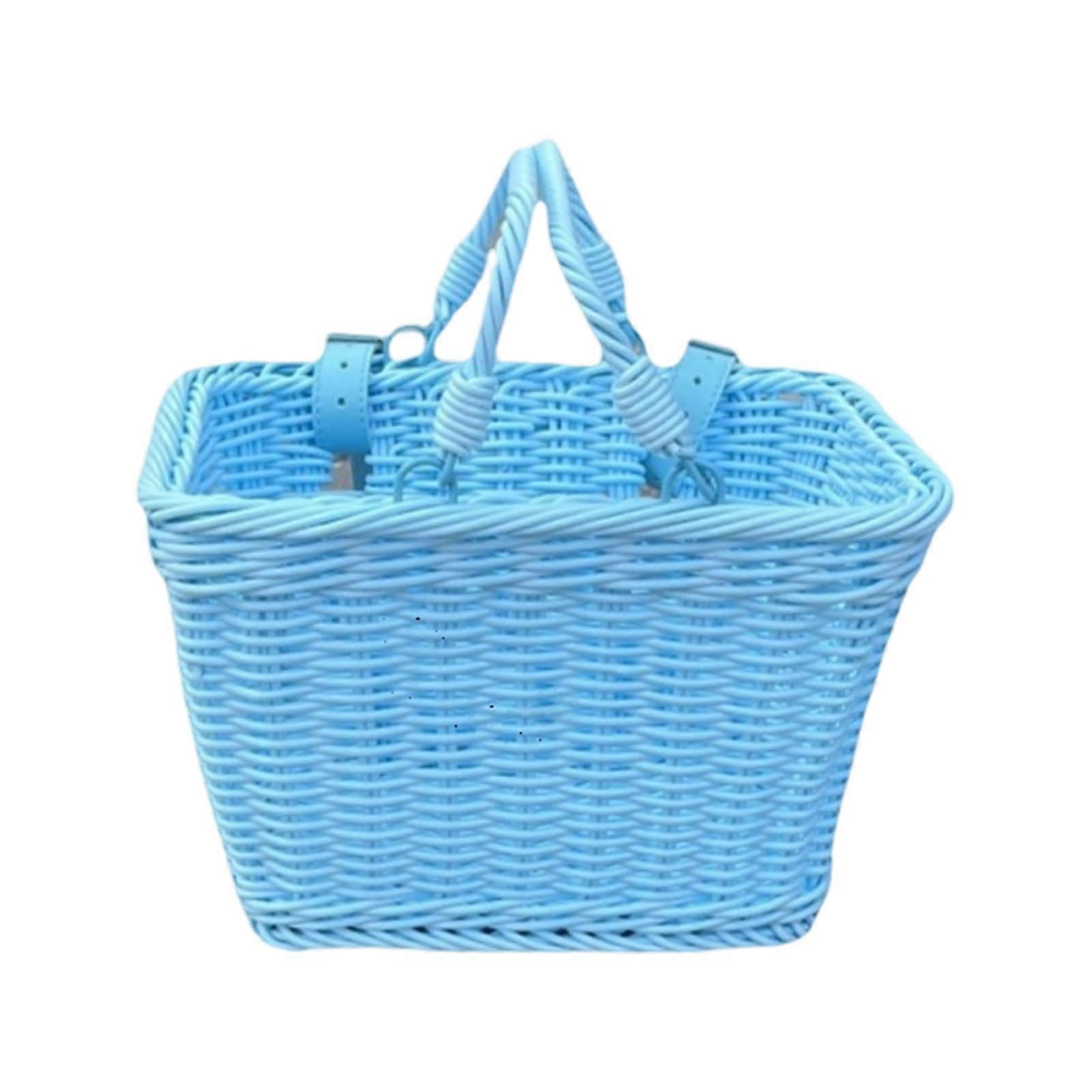 Waterrepellent bicycle basket, handwoven, for children, with quickrelease attachments Ref: 7292