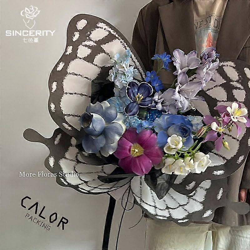 Gift Box Packaging Paper Green With 3D Butterfly Flower Pattern For Gift Boxes