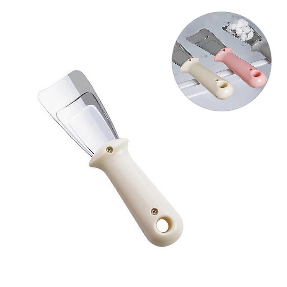 Stainless Steel Deicing Scoop – Heavy Duty Ice Removal Tool for Refrigerators, Multifunctional Cleaning Tool with Hanging Handle for Kitchen and