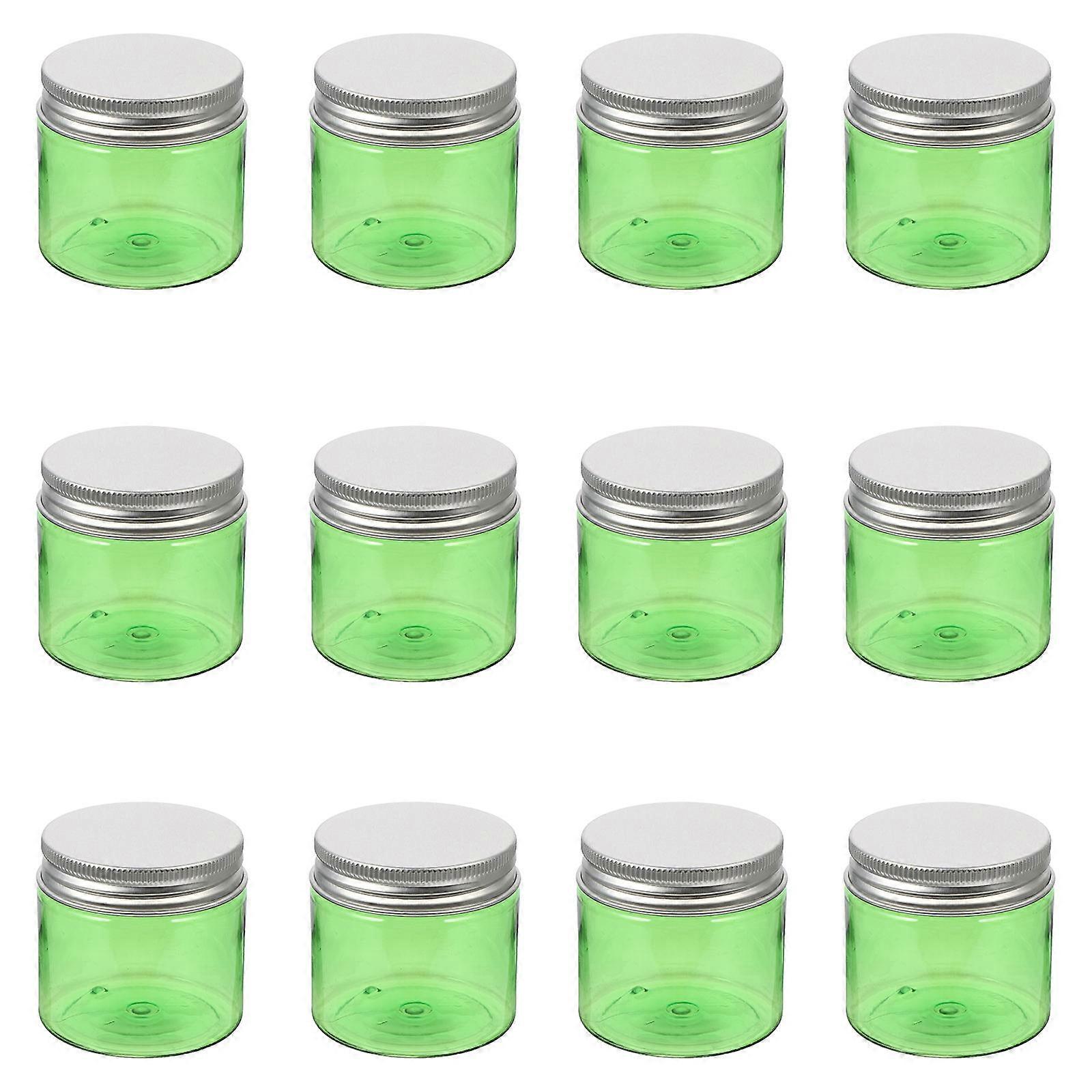 12Pcs 50g Empty Makeup Pots for Cosmetics Storage Jars Cream Grease Box