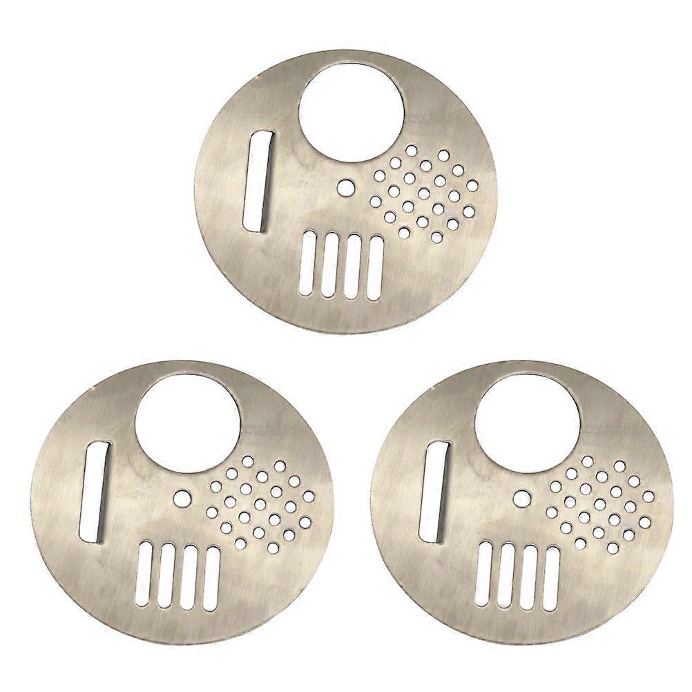 6pcs Metal Beehive Entrance Rotation Whirling Beehive Accessory Bee Keeping Tool Honey Beekeeper Equip Hive Tool Equipment (Silver)