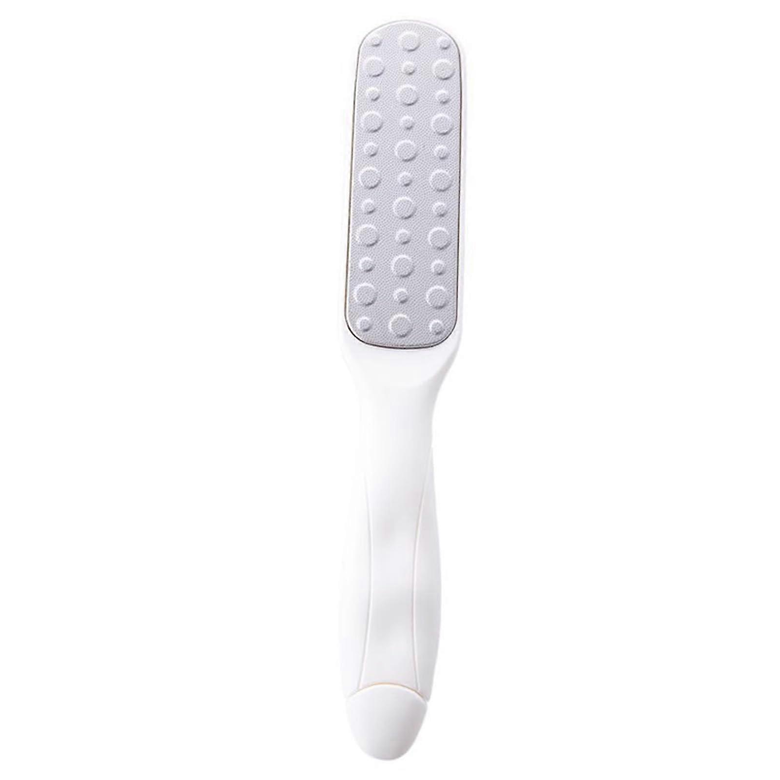 Double Sided Foot Rasp Exfoliator Callus Remover Tool for Dry Cracked Heels with Ergonomic Handle