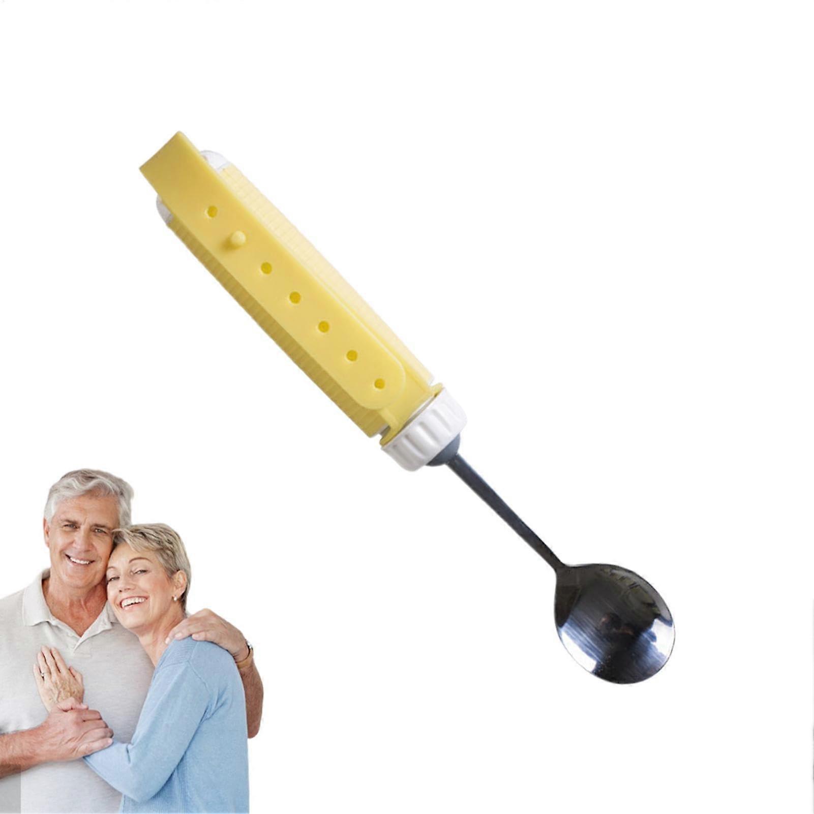 Adaptive Utensil Set Adjustable Spoons and Forks EasyGrip Tips for Arthritic Hands, Ergonomic Tableware