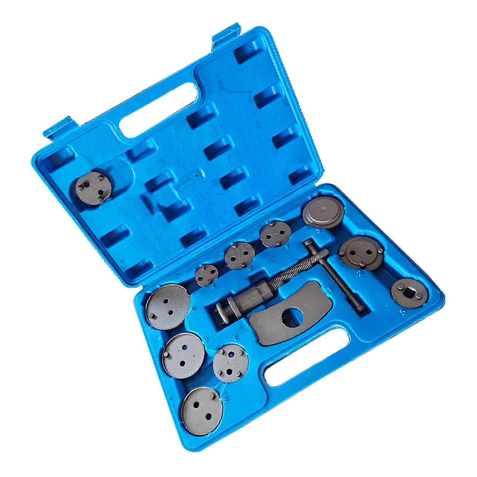 Auto Brake Caliper Rewind Tool Set 12PCS Universal Piston Compression Set Brake Caliper Service Tool for Automatic Maintenance