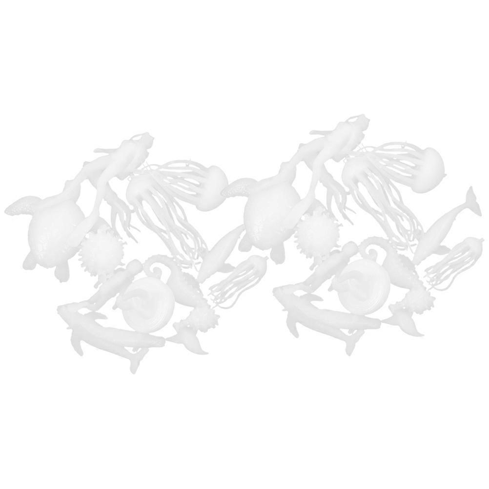 Miniature Sea Creatures Projects Kids Activities White Crafting Charms 2 Sets