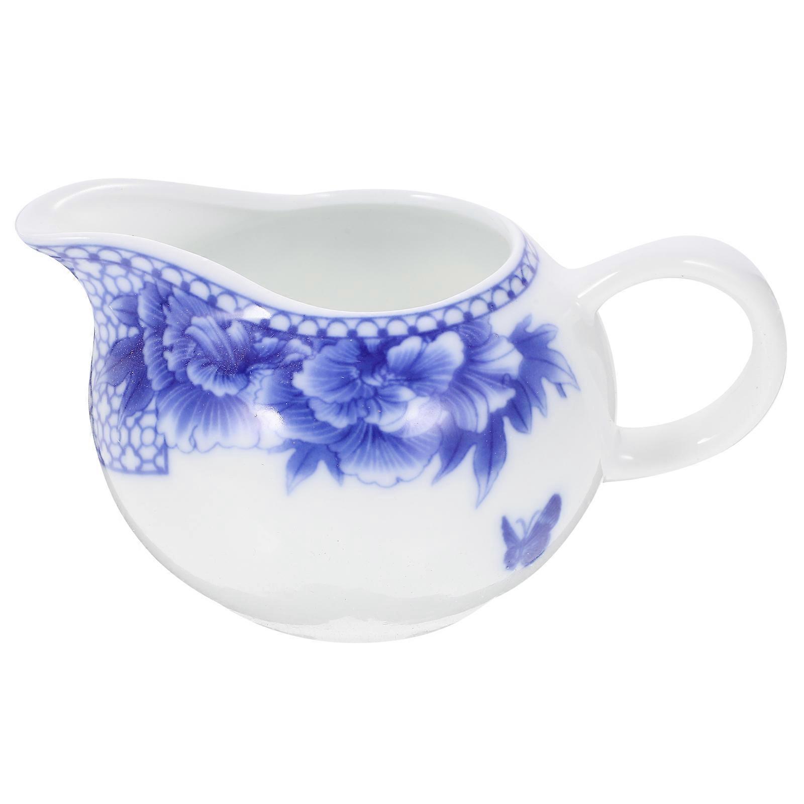 Vintage Style Small Pitcher Porcelain Milk Serving Pitcher With Craftsmanship Ideal For Cooking 1Pcs