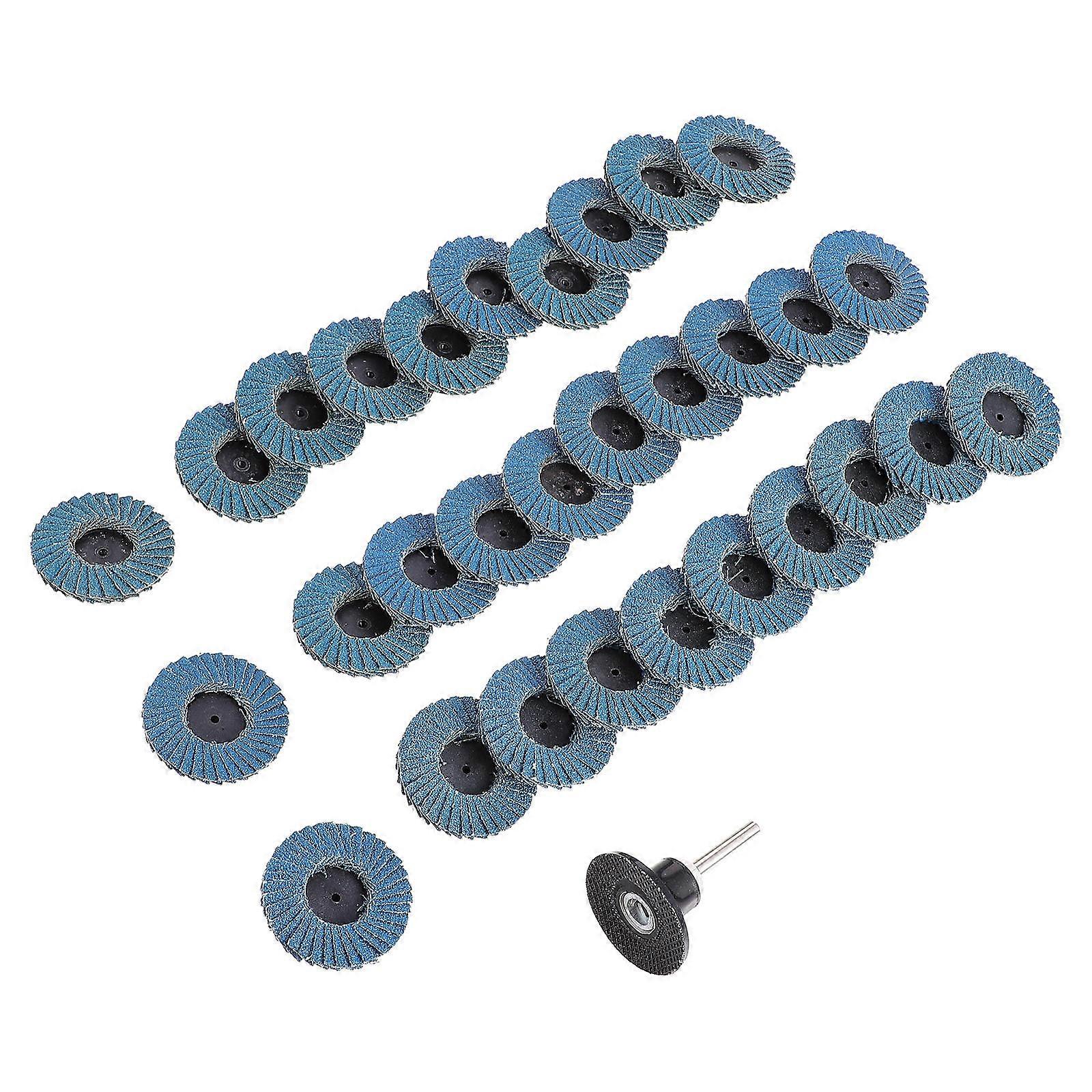 Abrasive Flap Wheel Sander 31 Pcs Grinding Wheels For Construction Equipment 2 Inches Blue Ideal For Rust Removal