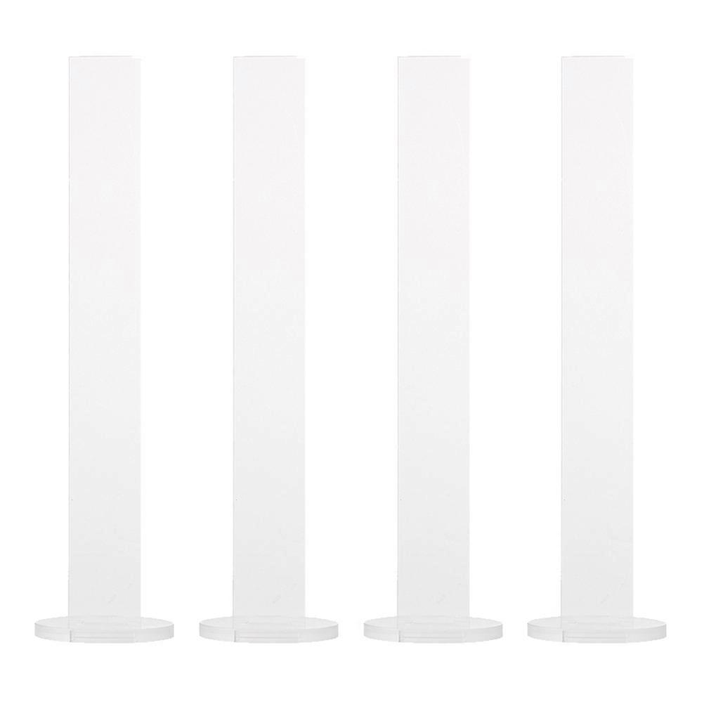 4pcs Acrylic Transparent Washi Tape Holder Storage Rack Portable Adhesive Tape Organizer Space Saving Design for Home Office Decor