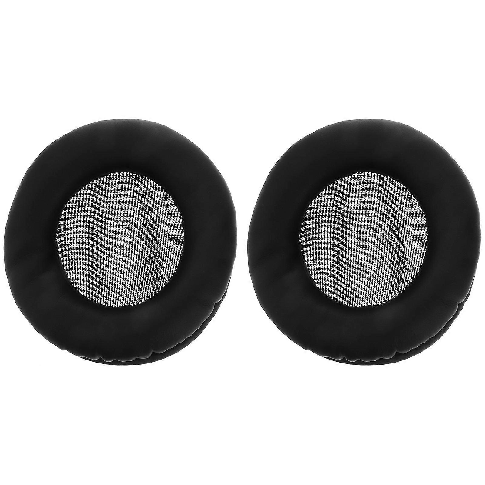 Headset Pads Replacement Easy Installation 90MM Black Artificial PU 2Pcs