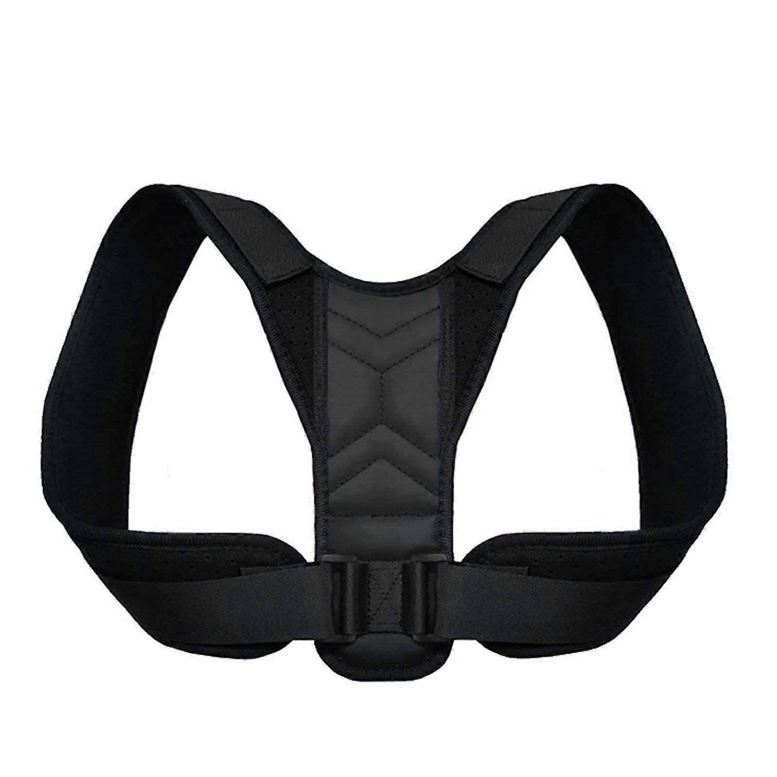 Posture Corrector Breathable Back Support Neck And Back Adjustable Belt Strap Relieve Back Pain Size: Medium Color: 02