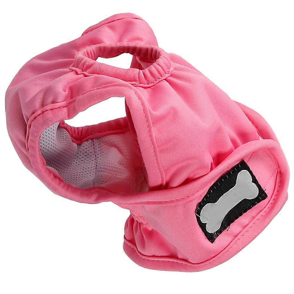 再利用可能な犬用おむつ女性ピンクペットパンティー衛生ホームファニッシング1パック