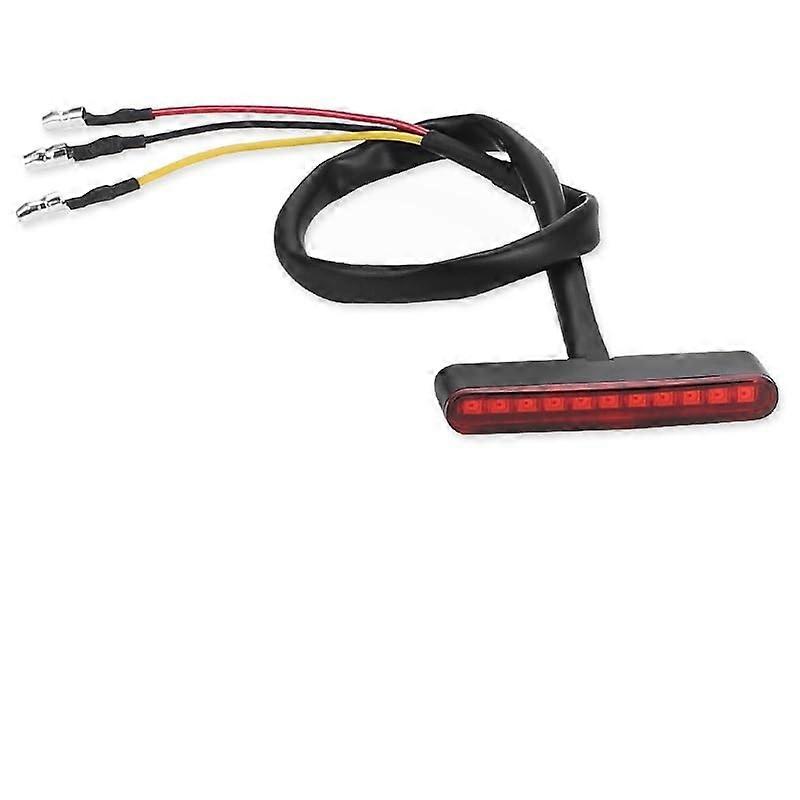Motorcycle Tail Light Red Shell, Rear Brake Light, Reverse Light, 12V Compatible, Universal Fit for Various Models