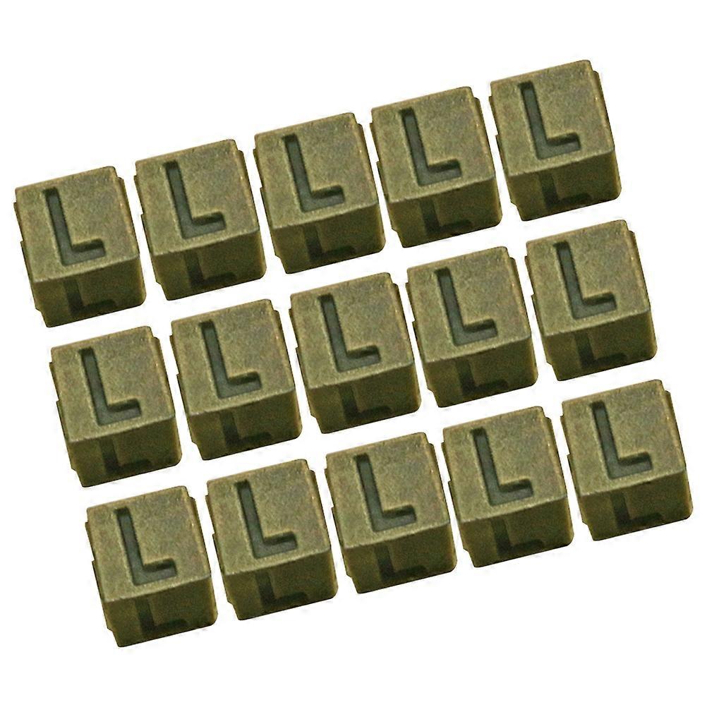 100PCS Square Alloy Spacer Beads Pendants for DIY Jewelry Making Coffee Color