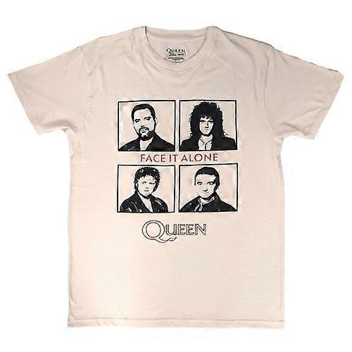 Queen Unisex Adult Face It Alone Squares T-Shirt