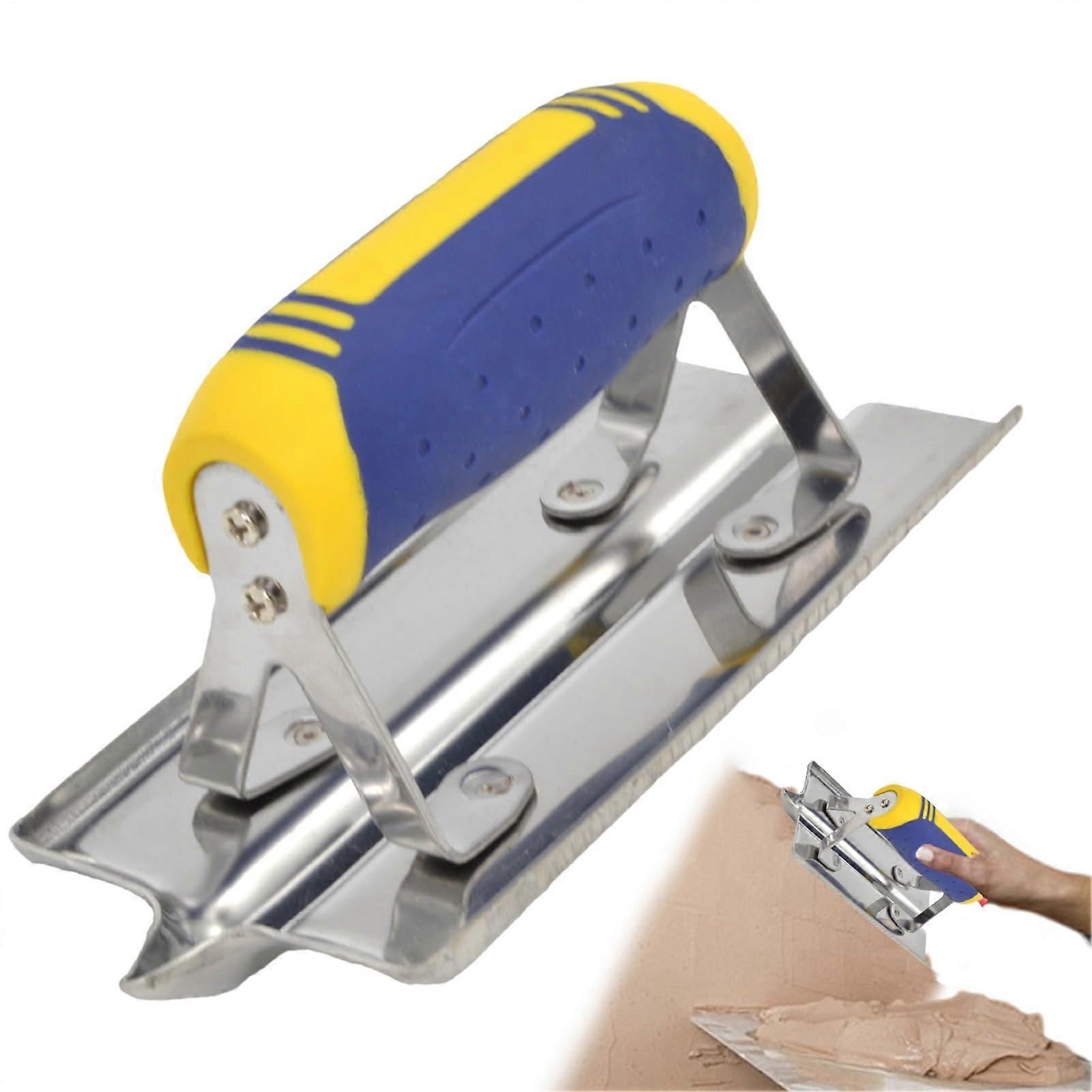 Stainless steel concrete edger – Concrete finishing tools with smooth edges Concrete tools for right angles, curved, precisionmolded handle corners