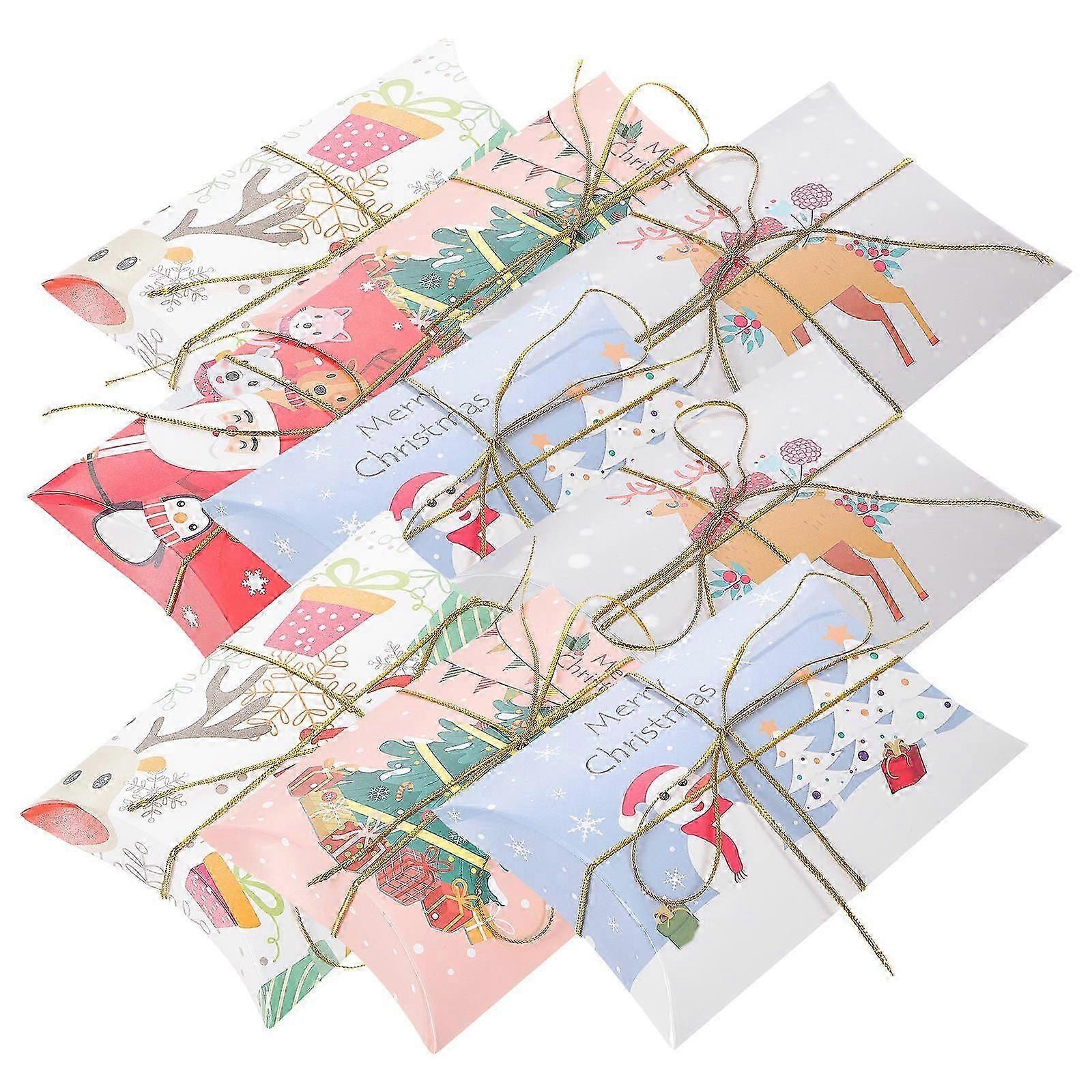 Candy Boxes For Party Christmas Theme Storage Holder White Snowman Design 20Pack