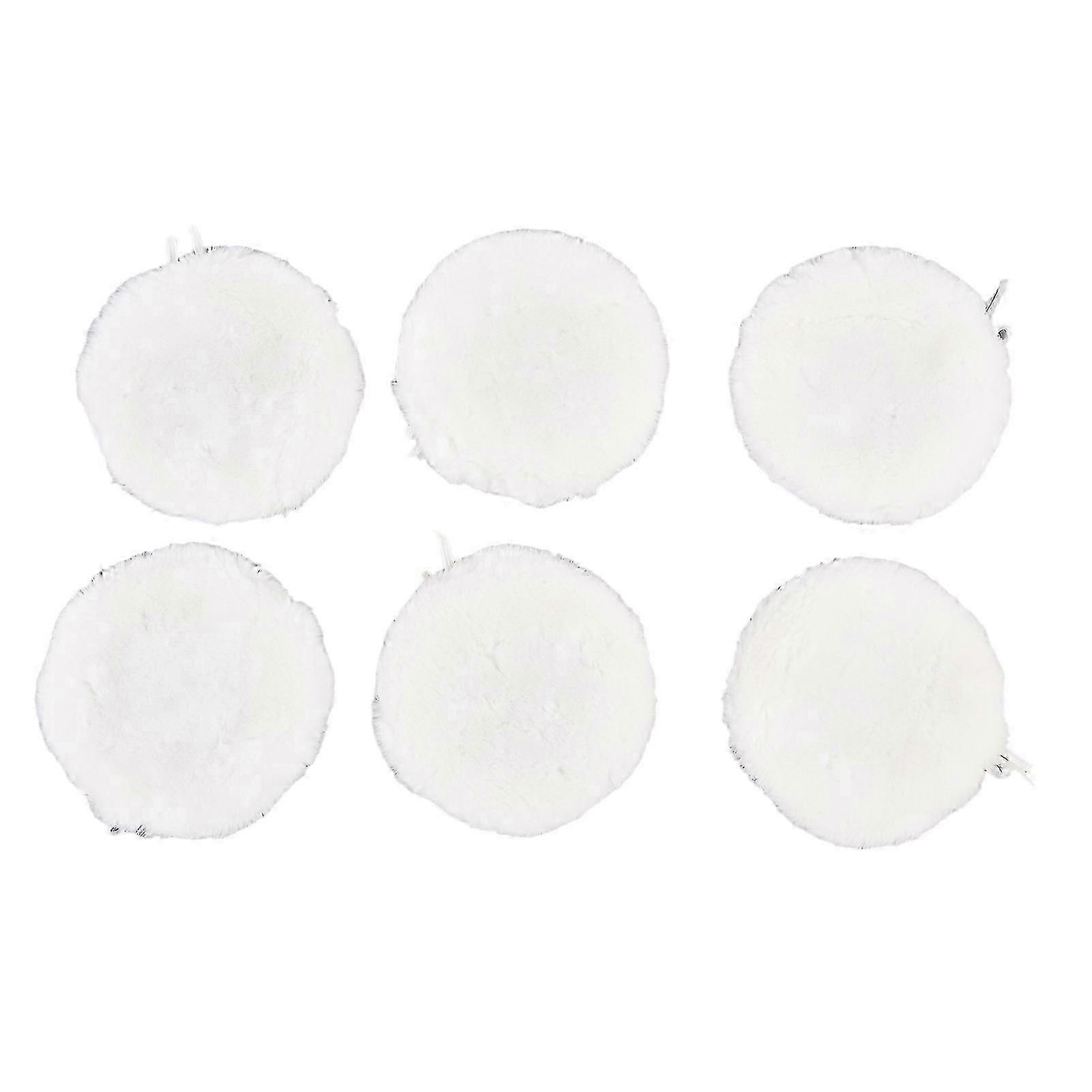 6Pcs Wool Buffing Pads for Car & Boat Polishing