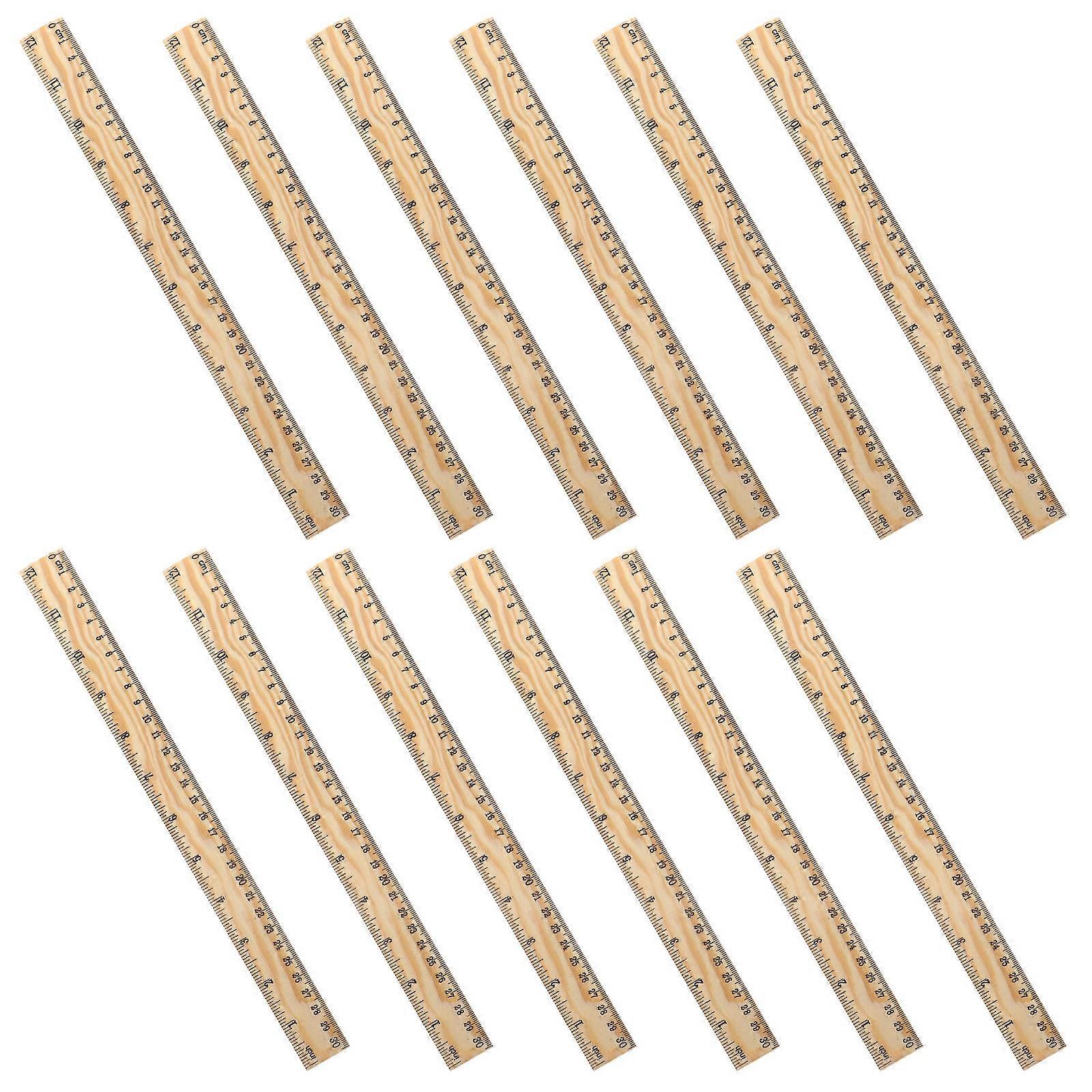 26Set Tailoring Ruler Wooden Tool For Dressmakers Chocolate Color Designed For Home Use And Craft Projects
