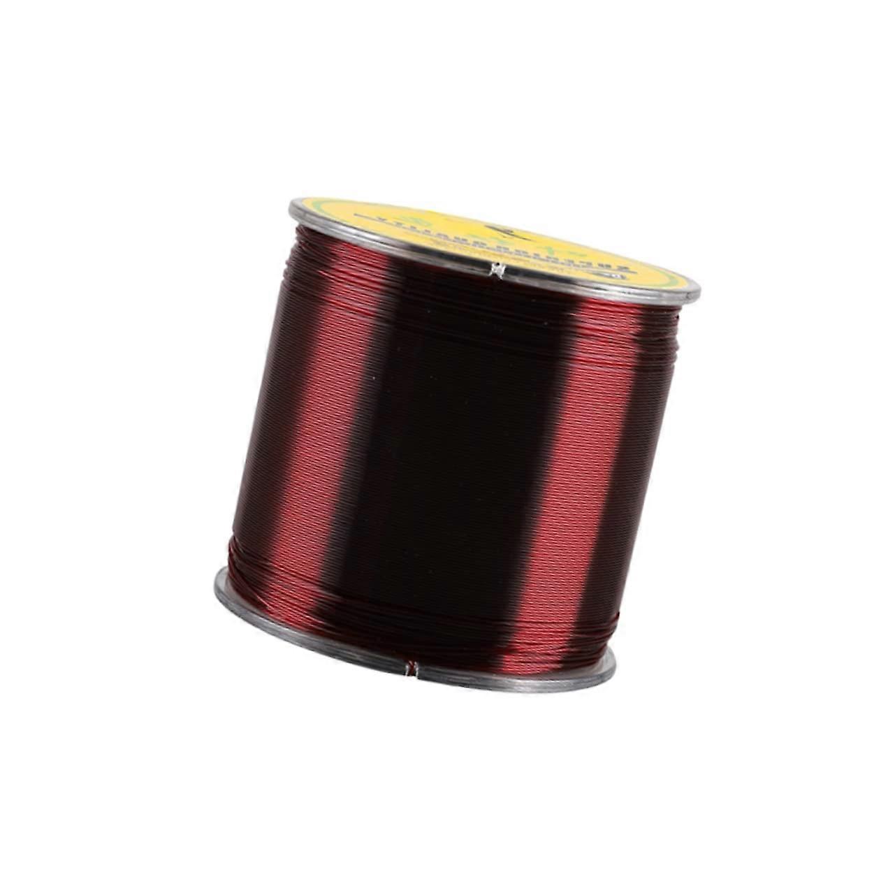 Fishing Line for Fly Fishing - 4 Size Red Wine Color Main Line with Weaving Guide and Fishing Accessories Tools