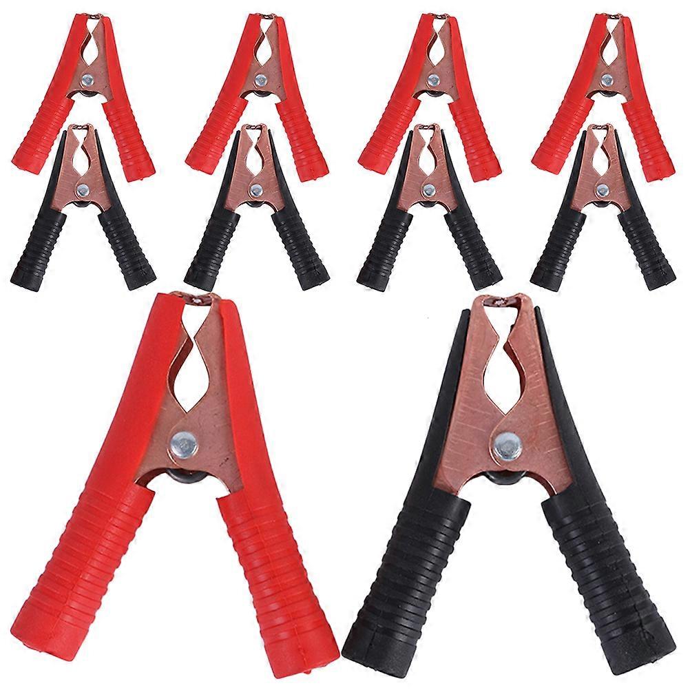 Insulated Car Battery Clips Durable Plated Clamps for Outdoor Use, Splashproof & Heat Resistant Test Clamps