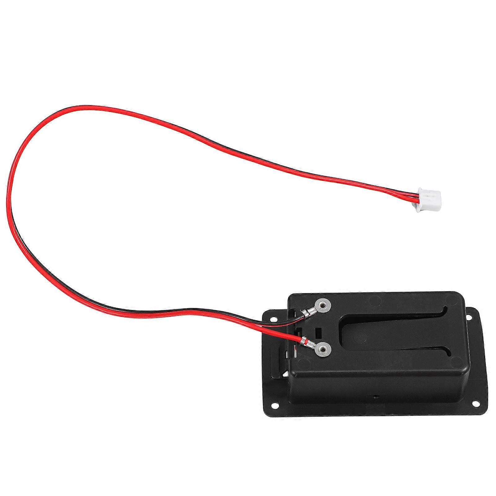 Electric Guitar Battery Box Case For Musicians Power Supply Of 9V Active Pickup With 2-Pin Connector In Black 1Pcs