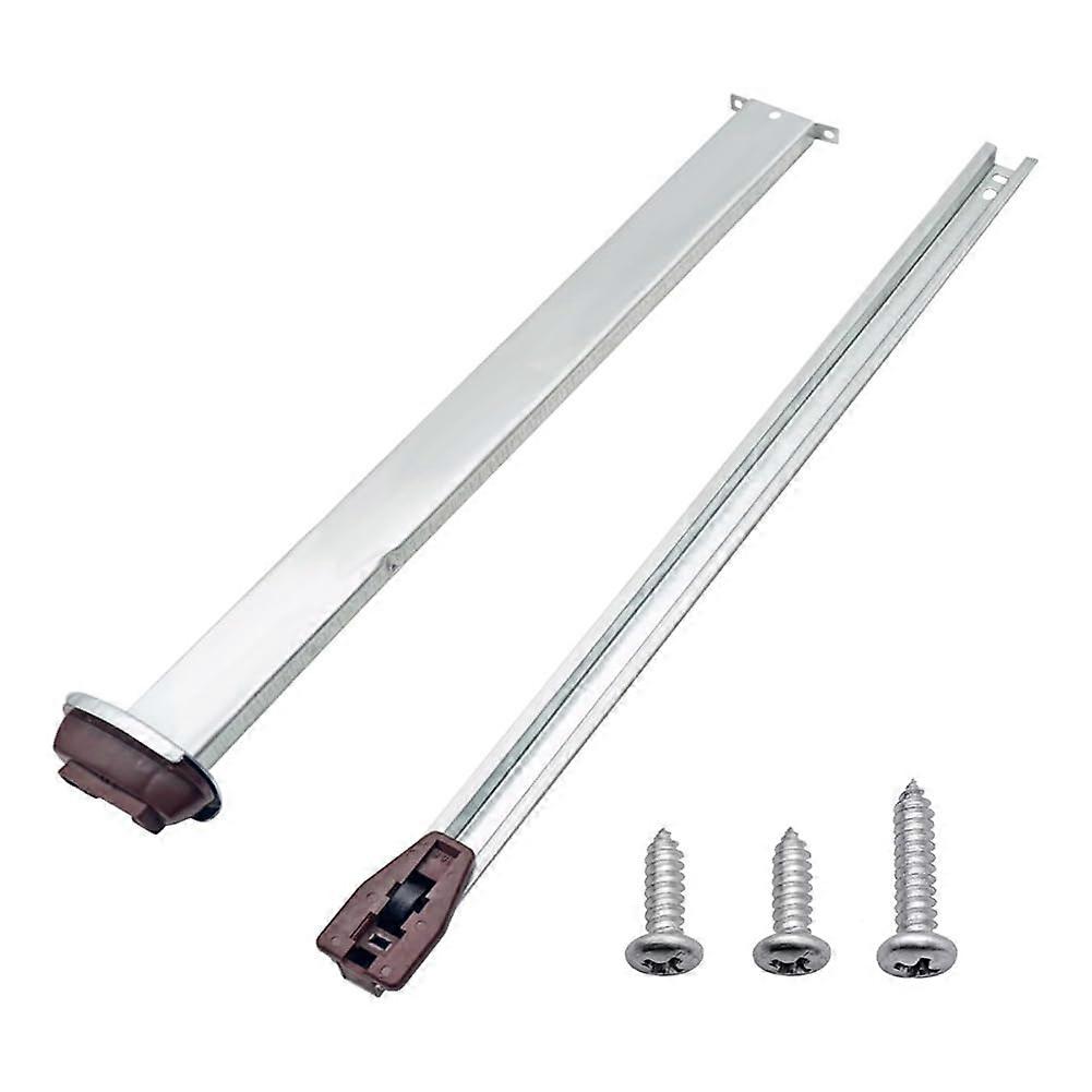 Metal Drawer Guide for Various Dressers and Bedside Tables, Drawer Rail and Rail Set with Metal Support Plate Ref: 7720