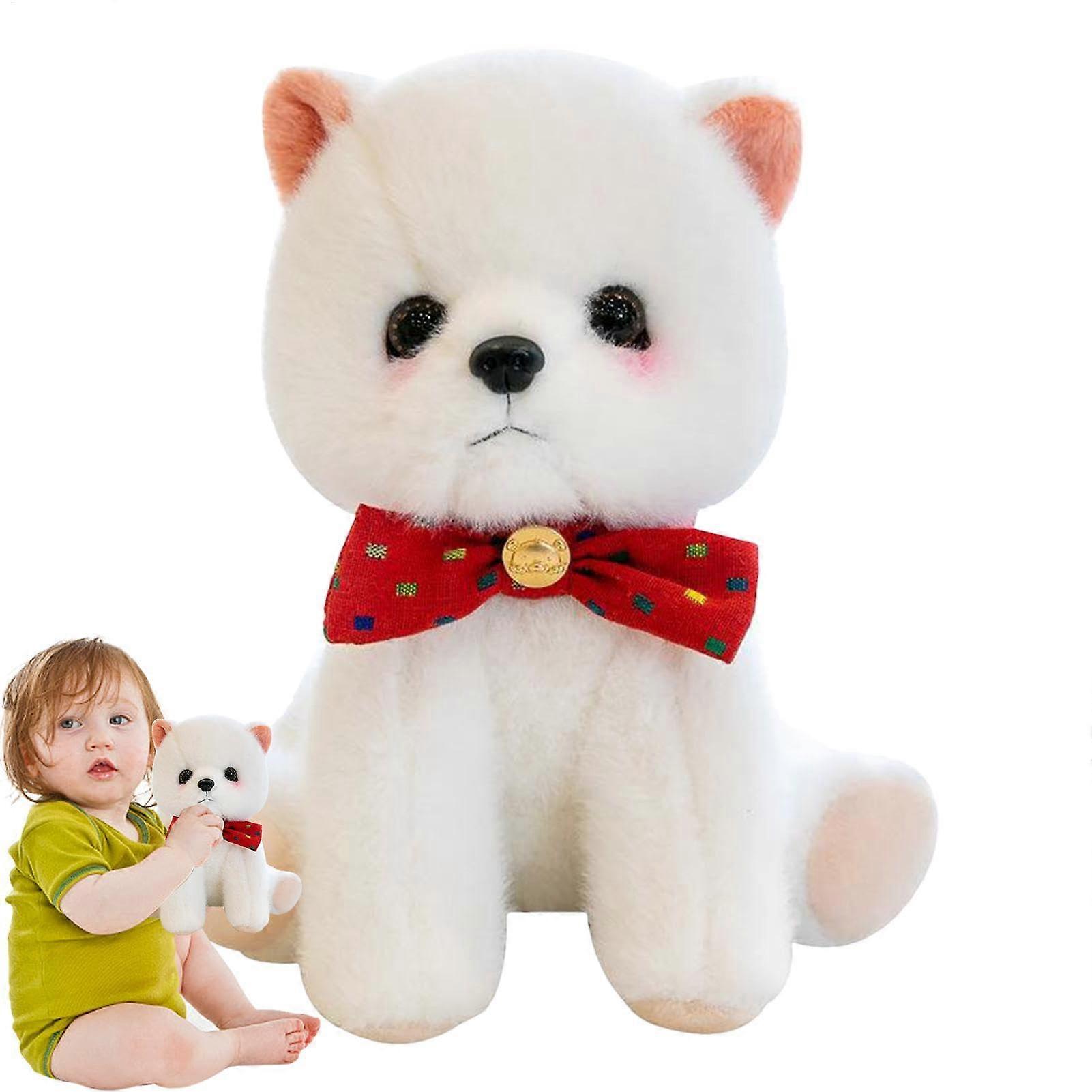 Puppy Plush Toy Cartoon Dog Stuffed Animal – Soft and Cute Dog with Bow Tie