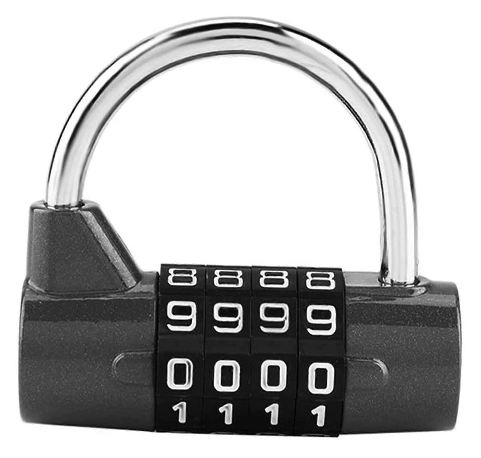Digit dial password padlocks, 4digit code, zinc alloy, rust resistant, hardened shackle.