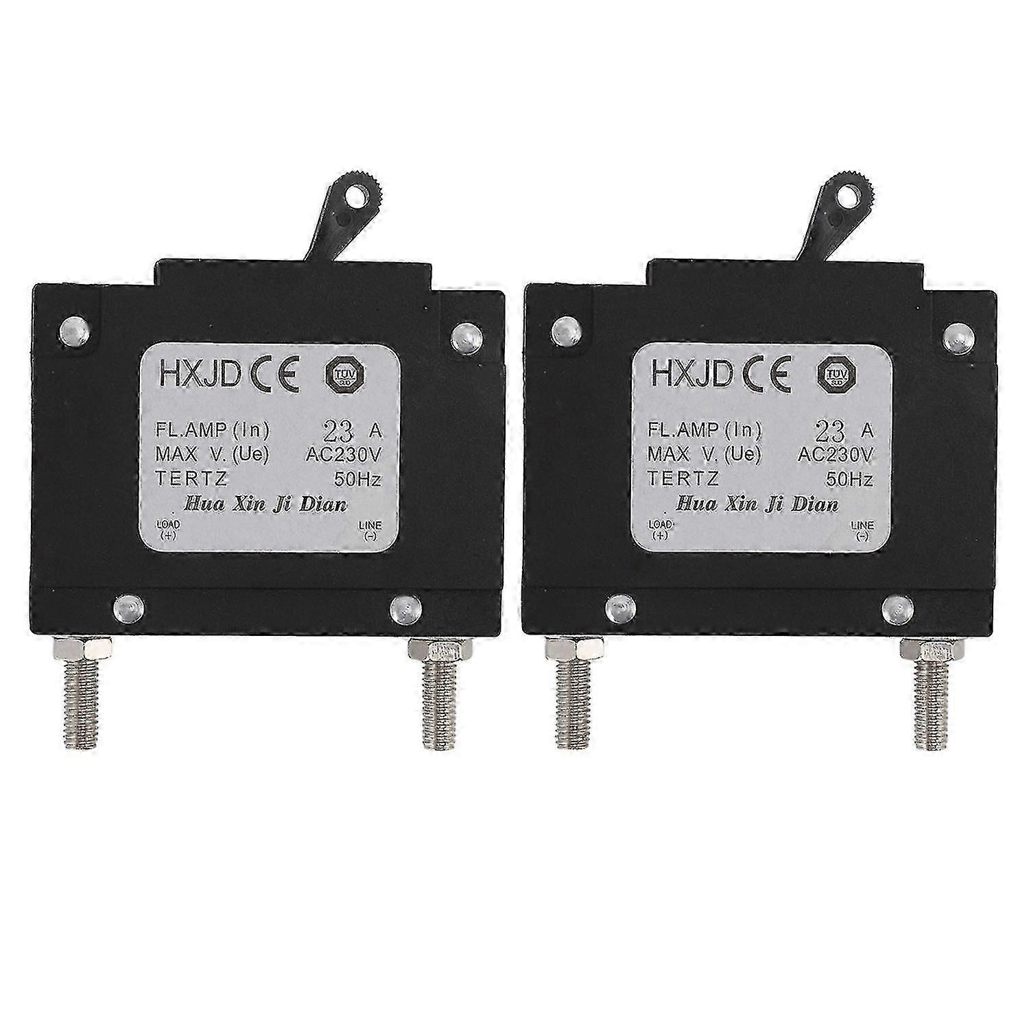 2pcs 23A Circuit Breaker Safety Professional Petrol Generators Circuit Breaker with Switch compatibl-Yvan
