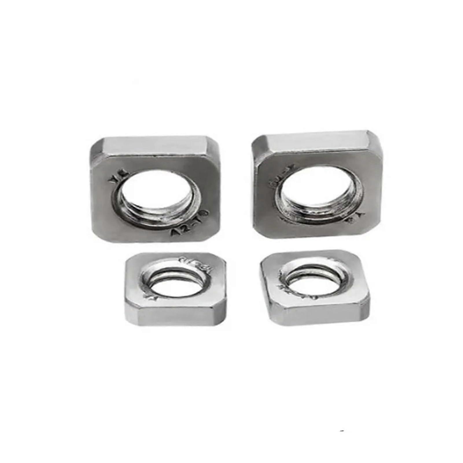 DIN562 M3 M4 M5 M6 M8 M10 A2-70 Stainless Steel Thin Square Nuts Pack Of 20-50 Pieces
