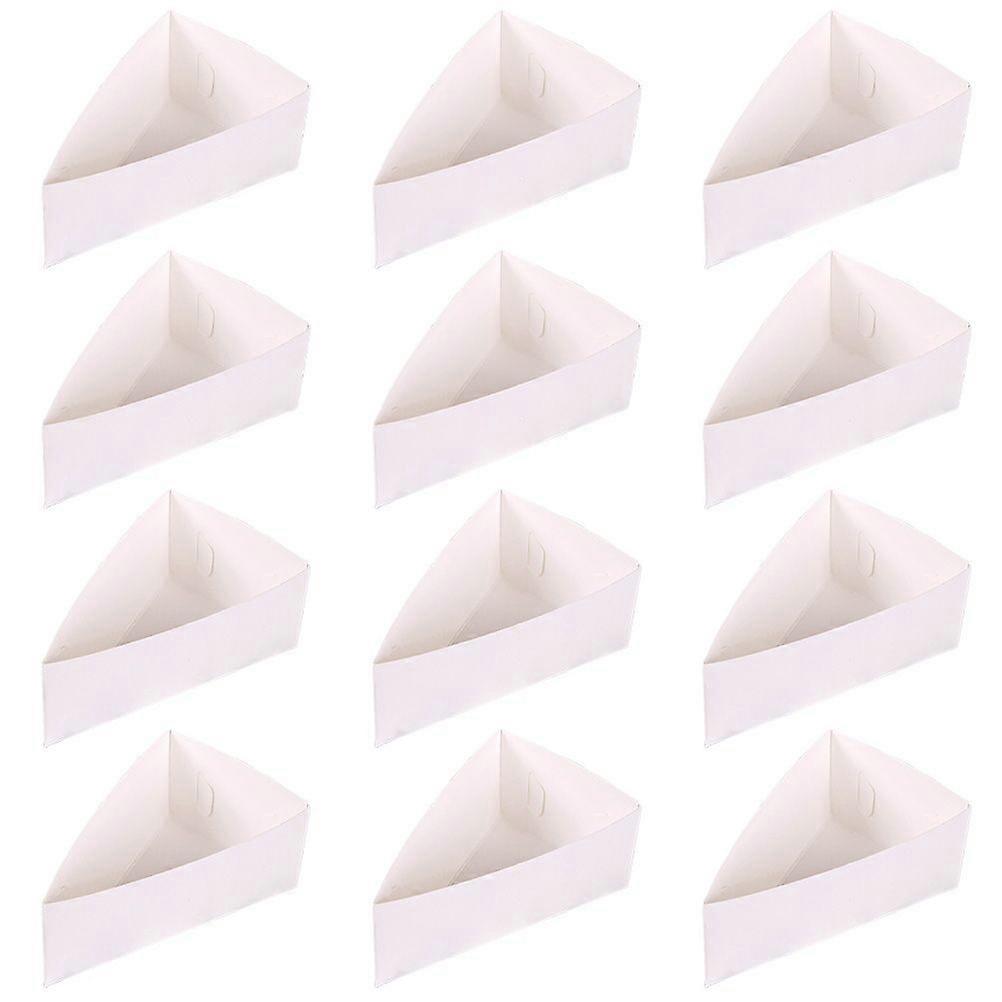 20 Pcs Nonslip Chicken Nuggets Packing Boxes Mousse Packing Cases (White)