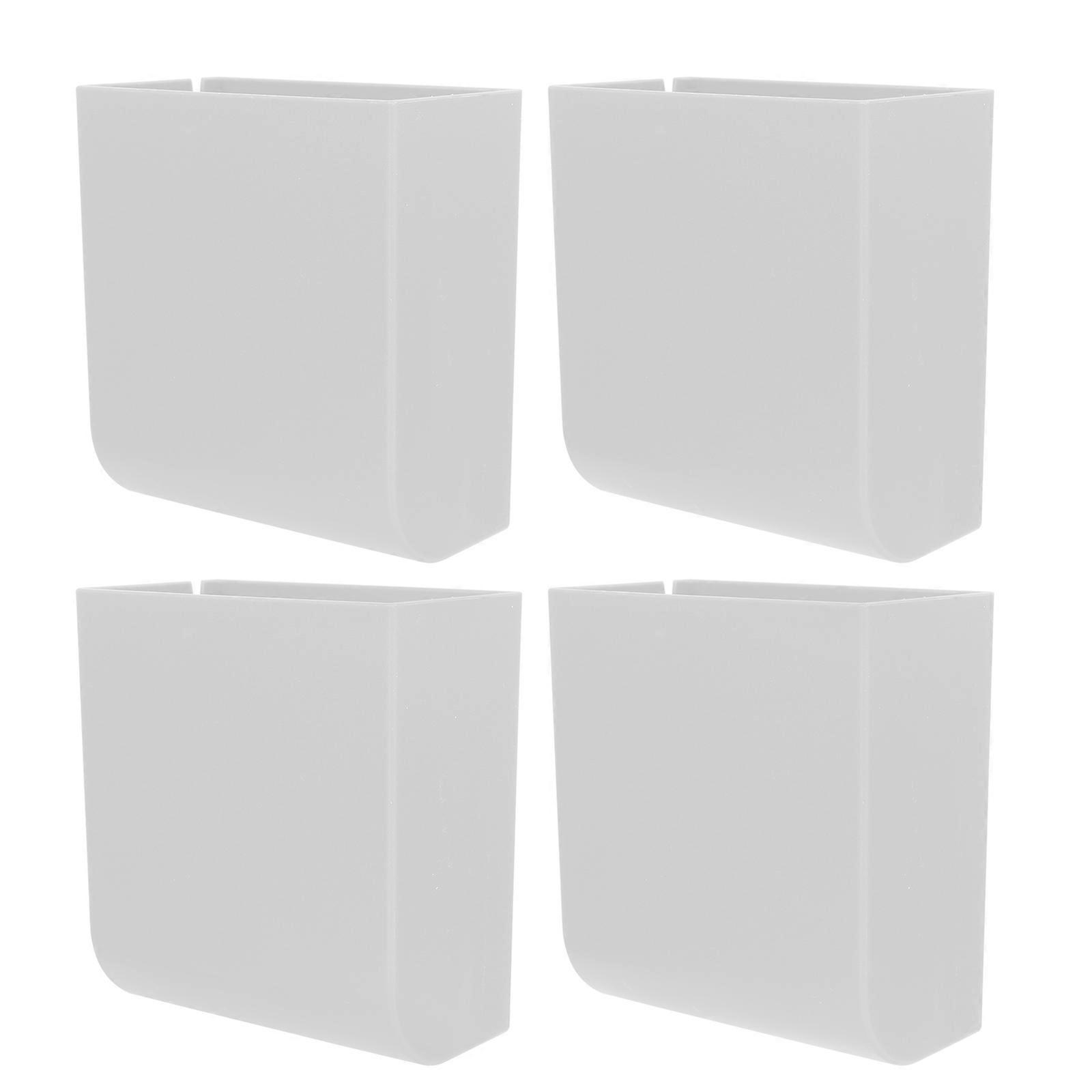 Small Remote Holder Wall Storage Organizer for Home Organization Abs White Material Wall Storage