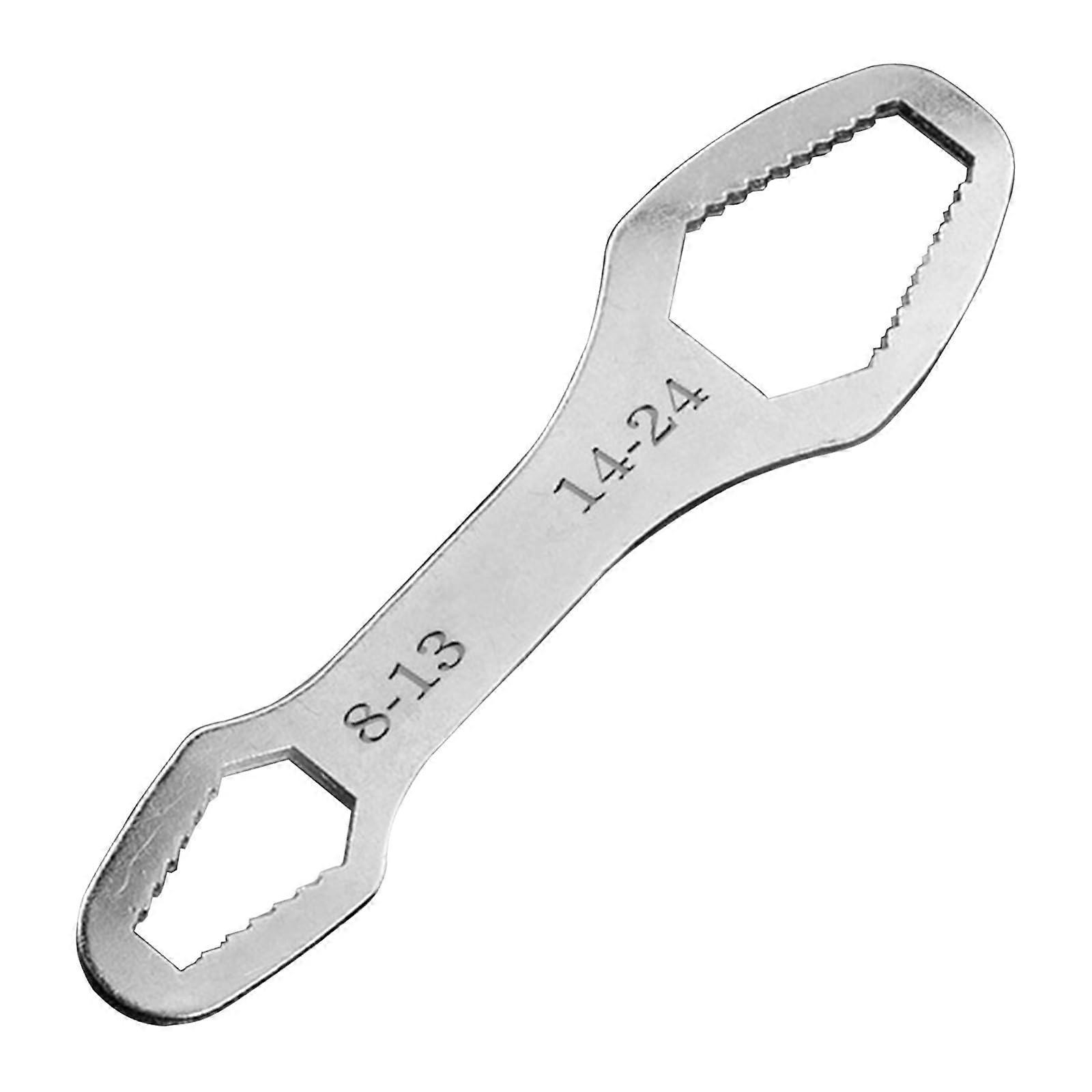 Heavy Duty Multifunctional Double End Box Wrench Professional Repairs Hexagon Double End Solid Wrench Accessories Silver Ref: 2645