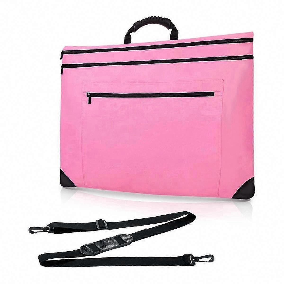 Waterproof Art Briefcase with Sturdy Shoulder Strap and Handle for Sketching, Posters, and Painting