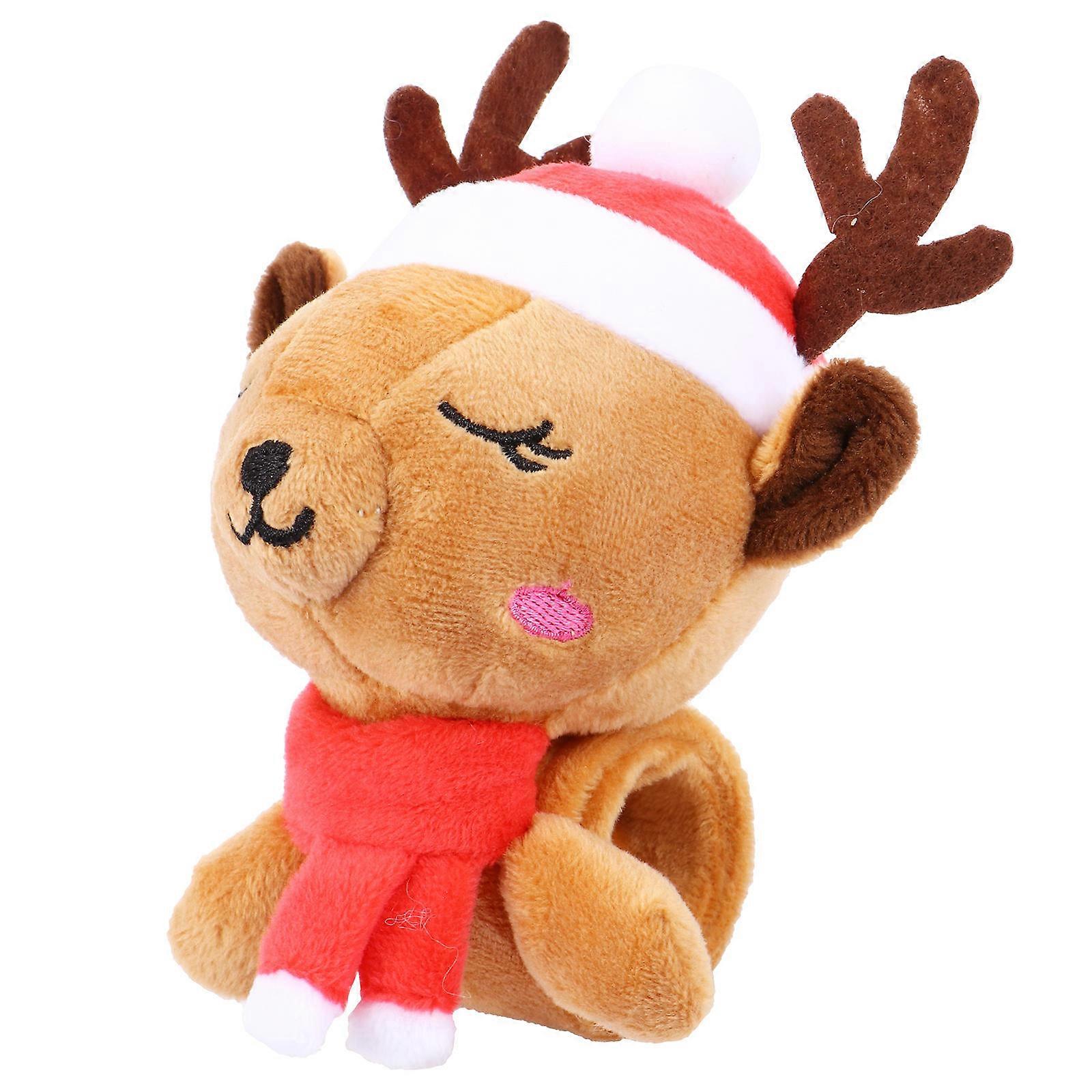 Holiday Bracelets Kids Circle Slap Wrist Band Brown Pp Cotton 1Pc